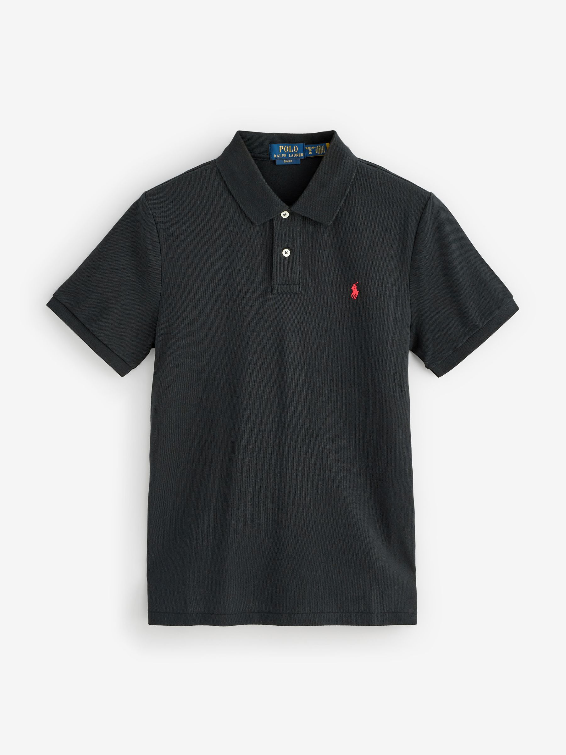 Next - Polo Ralph Lauren Chłopcy Czarny Cotton Pique Polo Shirt