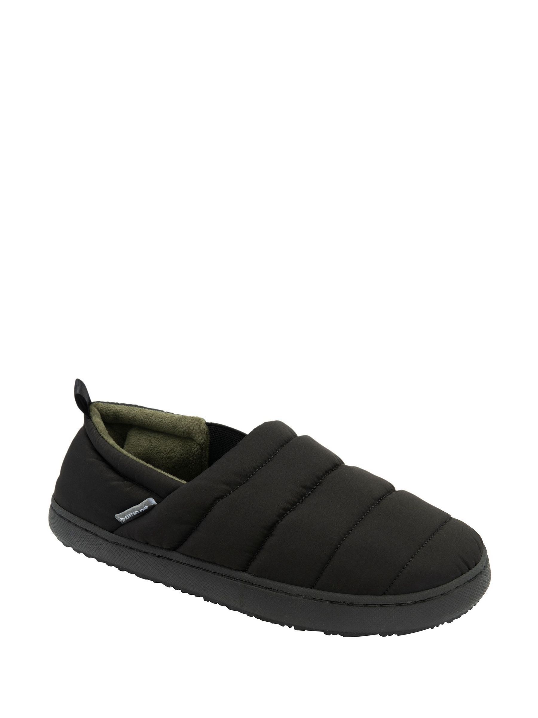 Dunlop Black Full Slippers