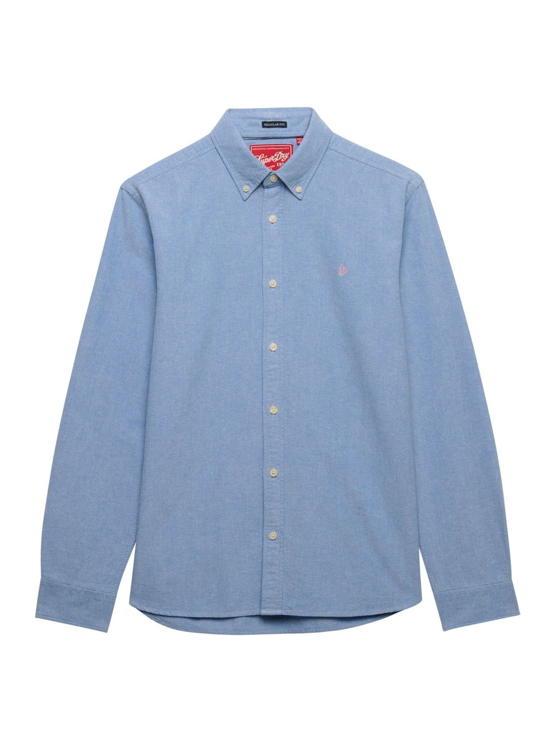 Superdry Blau Langarmshirt Preppy Oxford - Bild 3