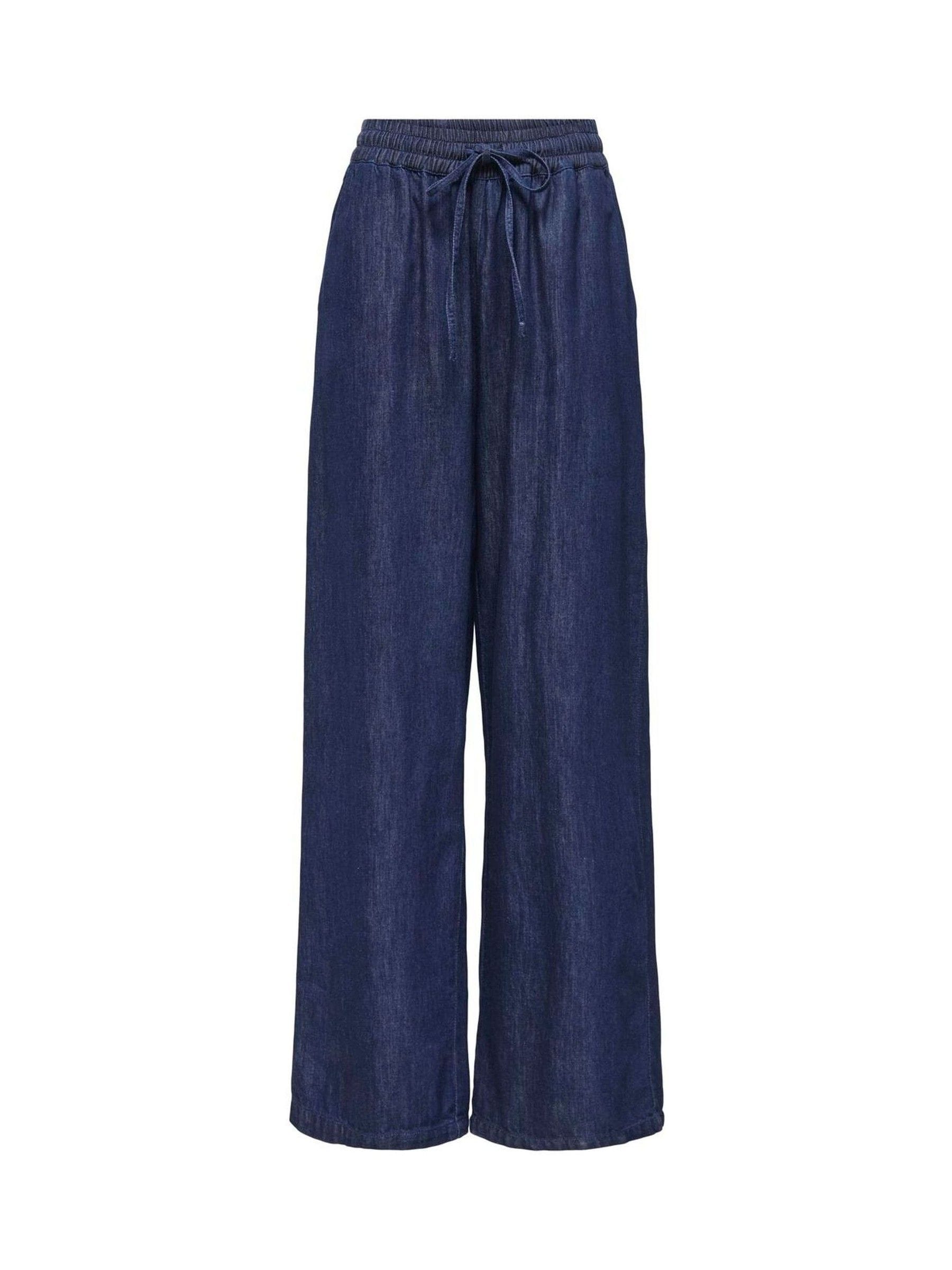 Only Chambray-Hose Mit Weitem Bein Und Kordelzug - Bild 4