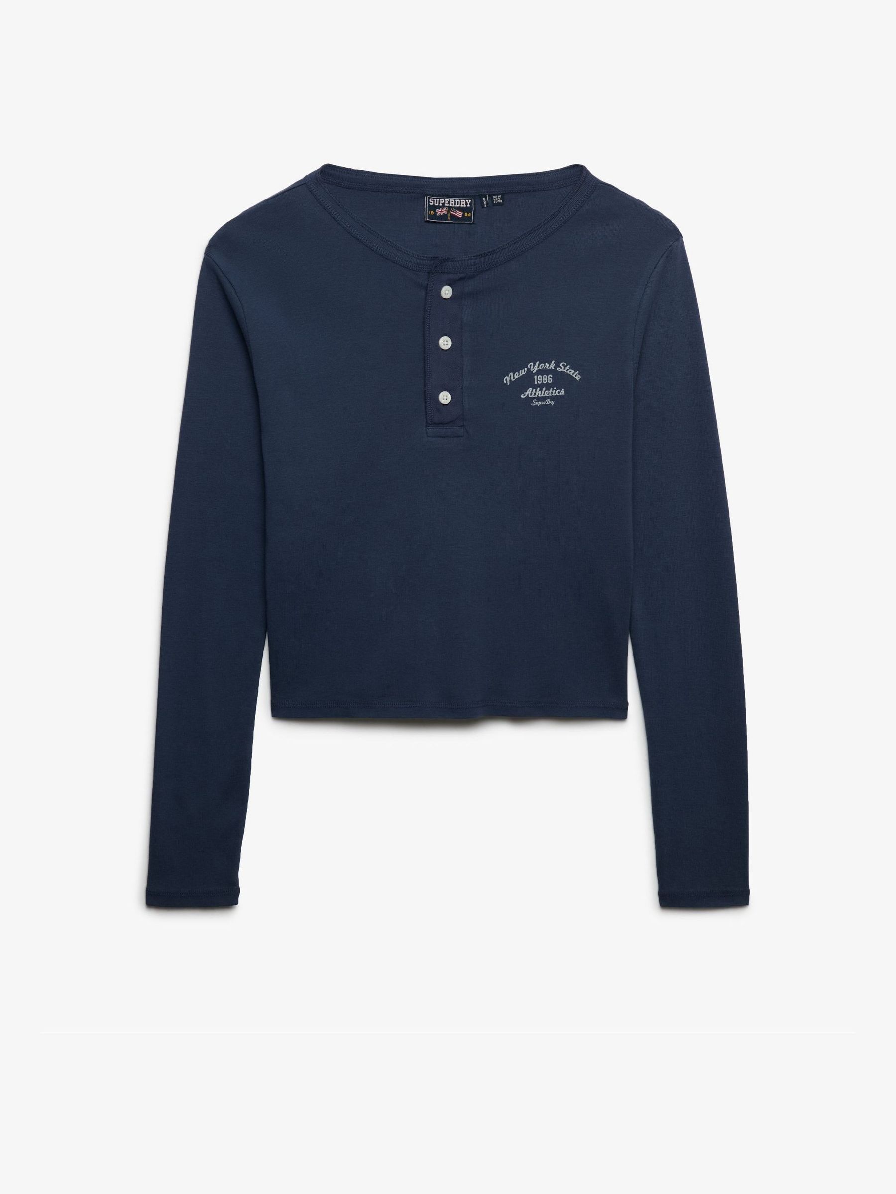 Superdry Damen Blau Langarmshirt Athletic Essentials - Bild 2