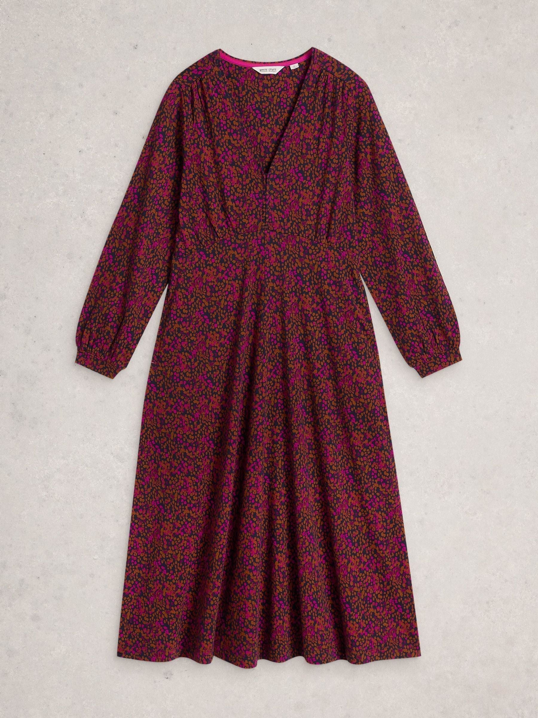 White Stuff Mujer Granate Vestido De Punto Megan De