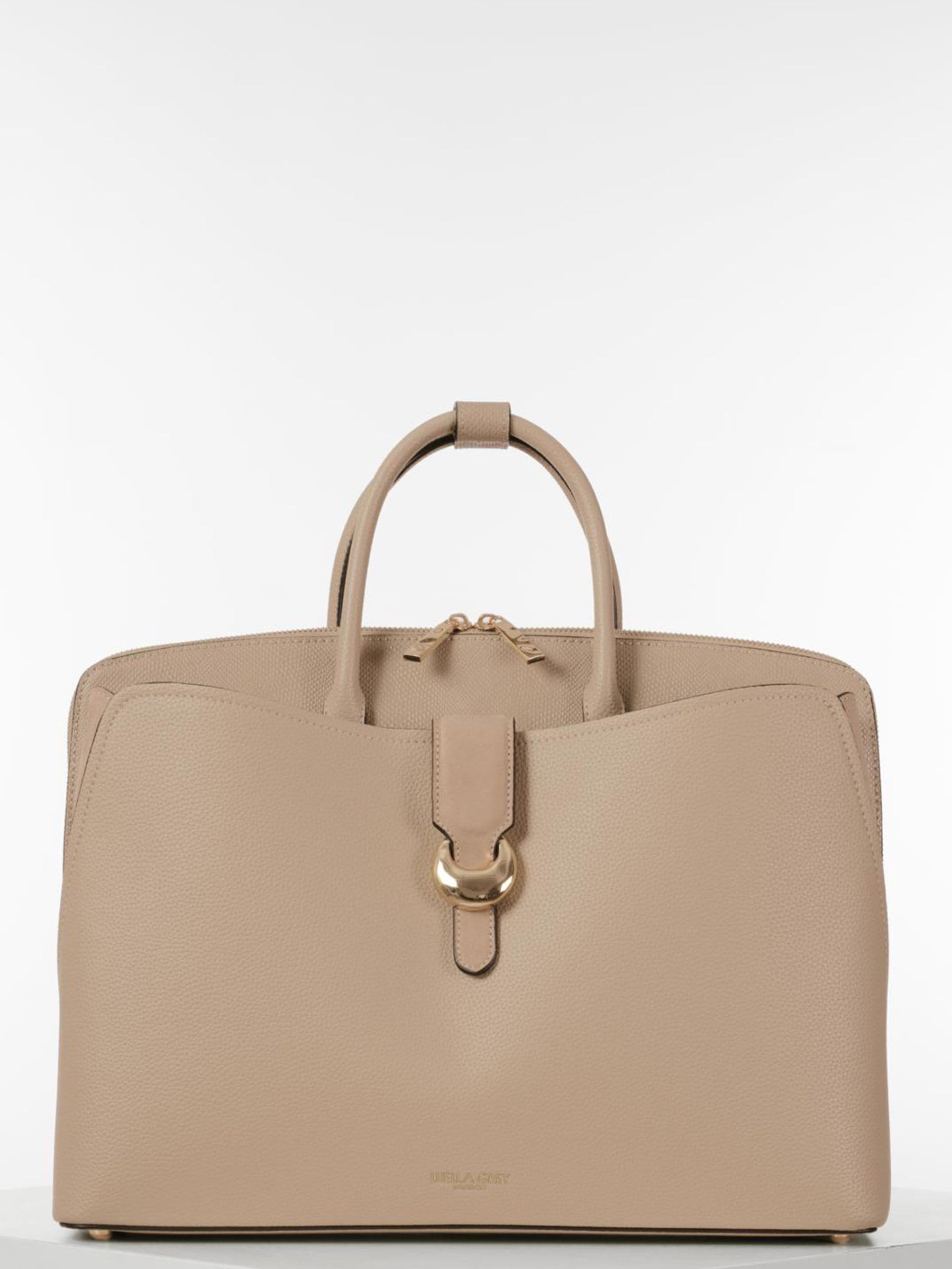 Luella Grey Sac cabas pour ordinateur portable Femme Cuir Bordeaux 35cm