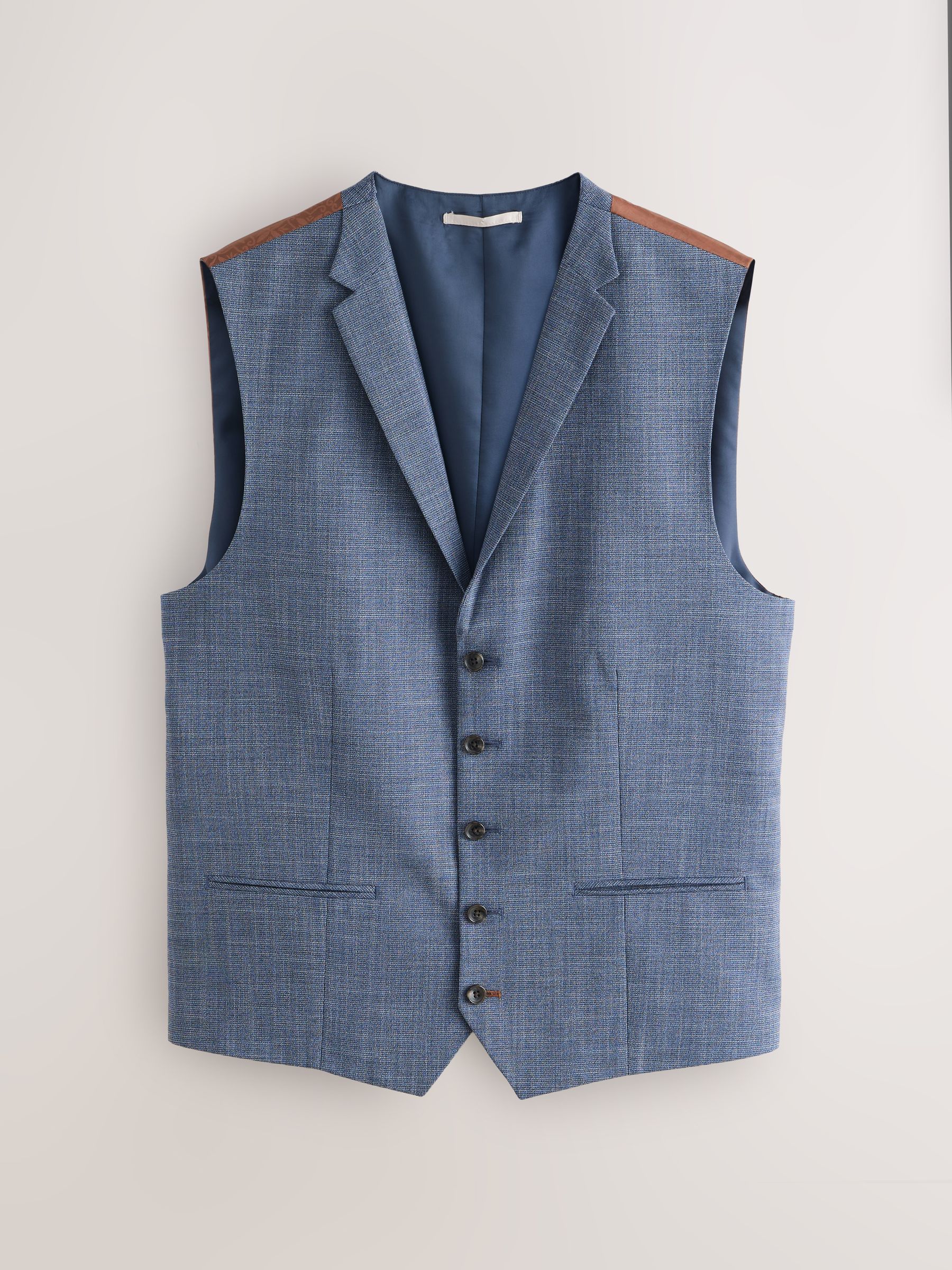 Next Gilet De Costume À Détails Contrastants En Tissu Contrastant