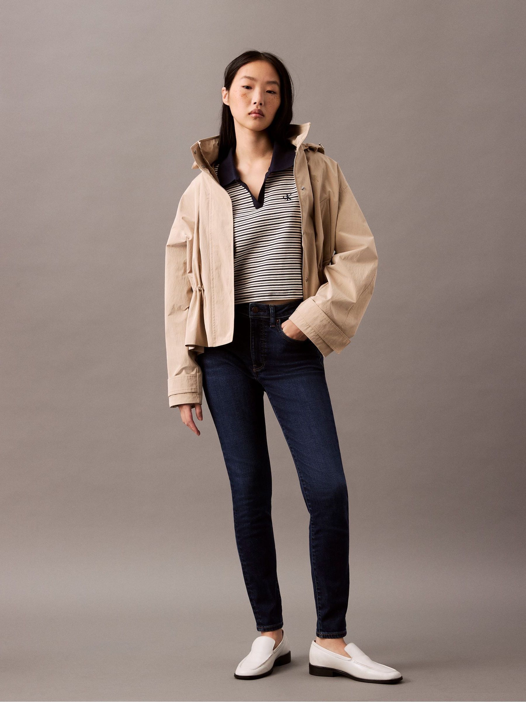 Calvin Klein Blue Mid Rise Skinny Jeans