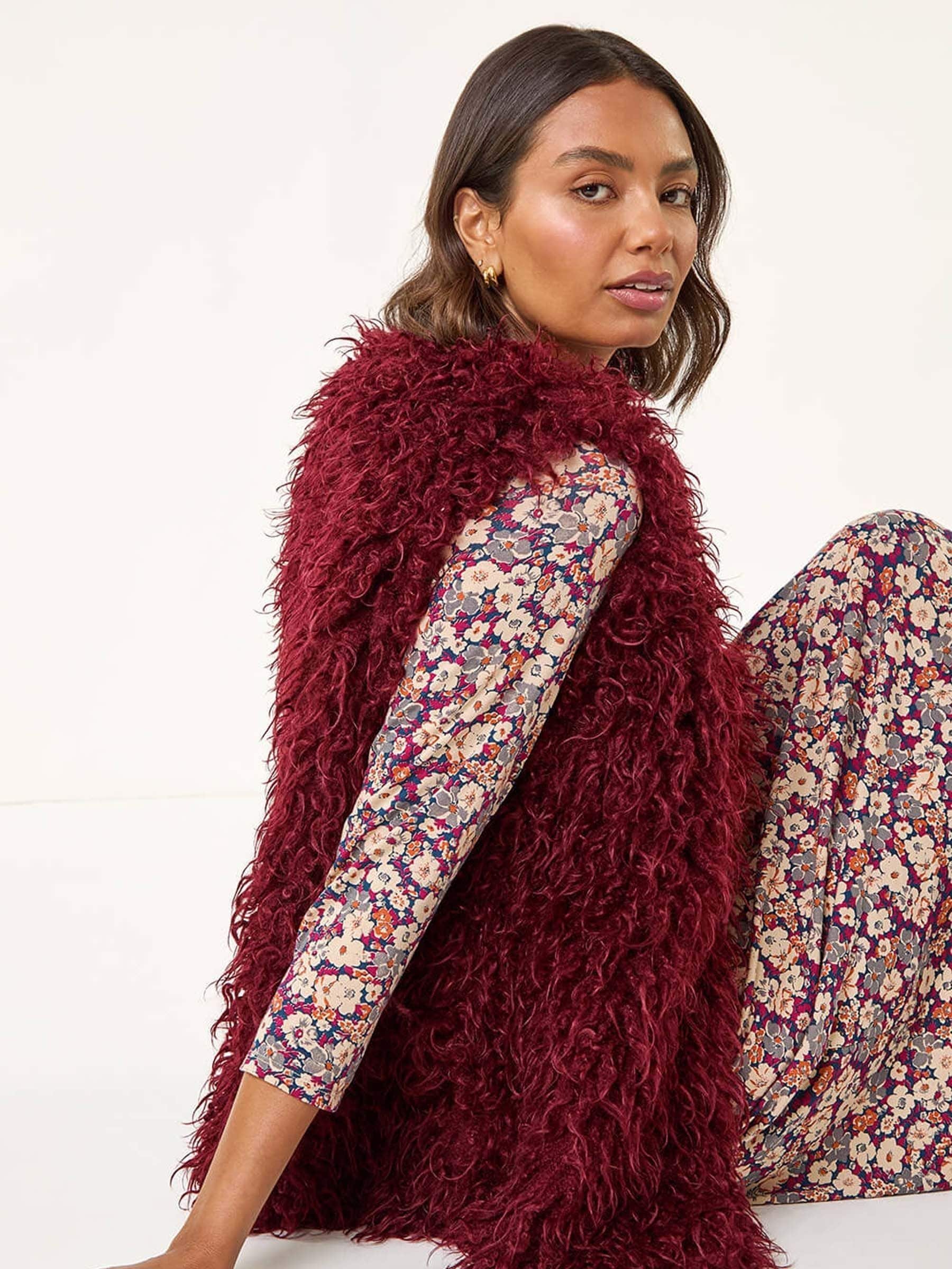 Roman - Gilet Lungo In Pelliccia Sintetica