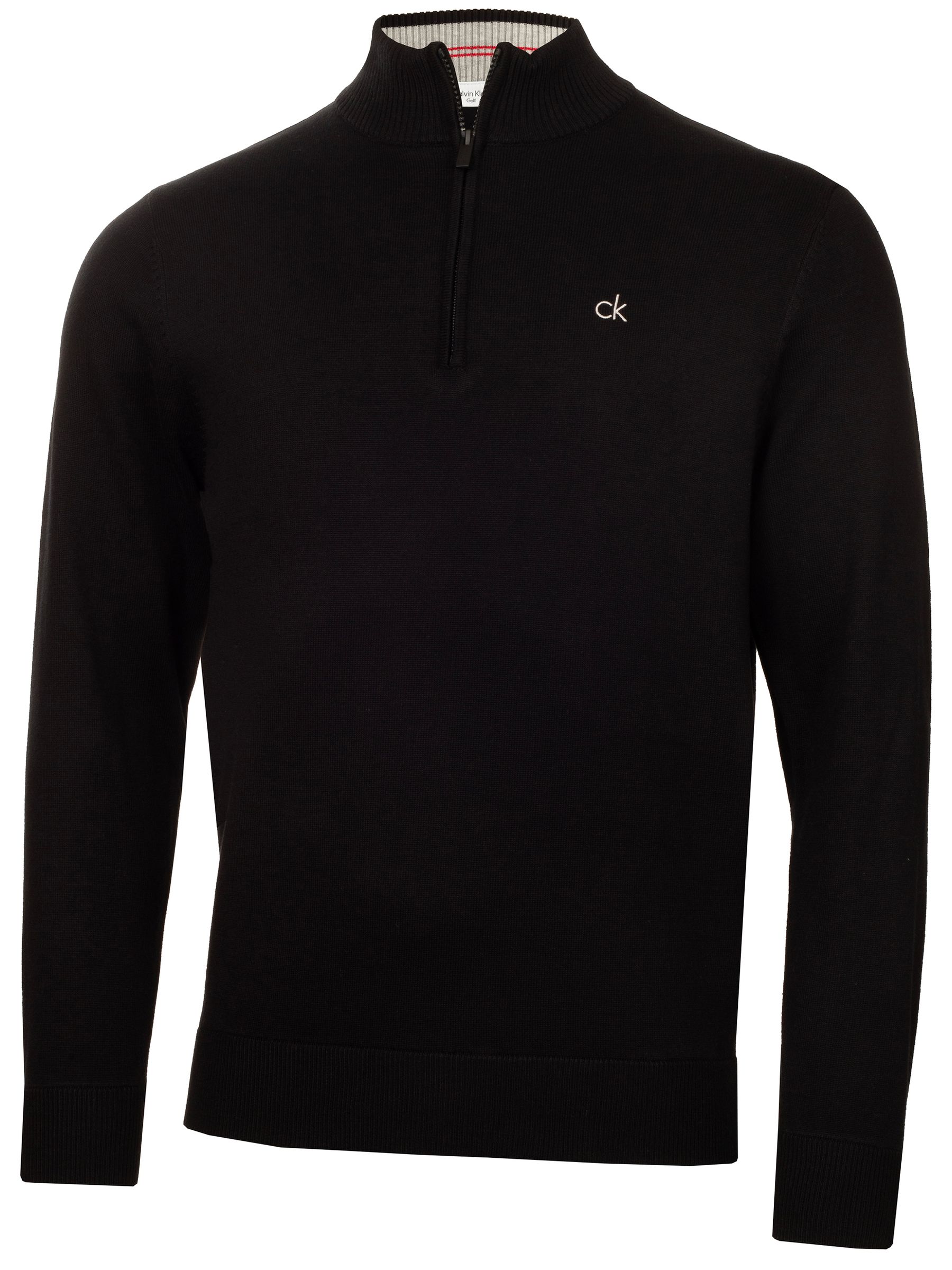 Calvin Klein Golf Black Avenue Half Zip Sweater
