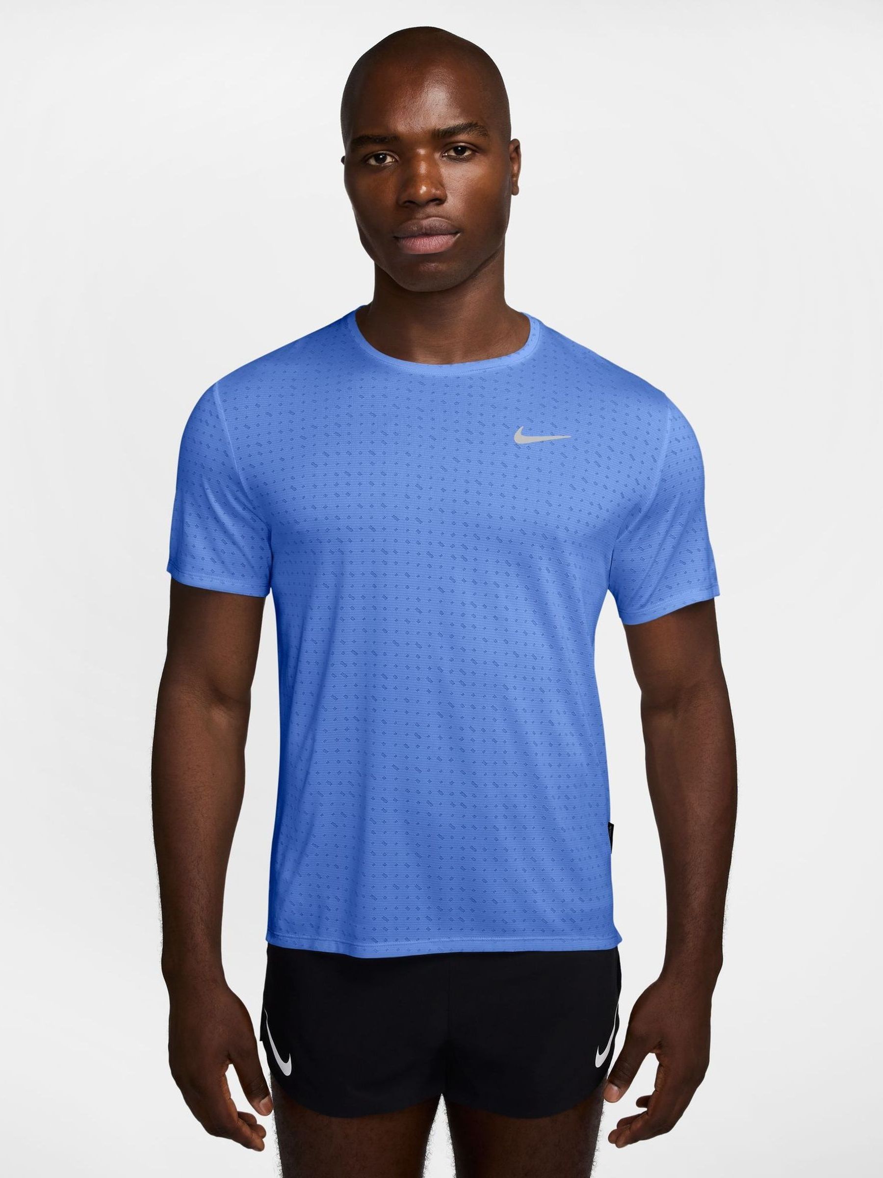 Nike Royal Pulse Blue Miler Breathe Dri-Fit Running T-Shirt