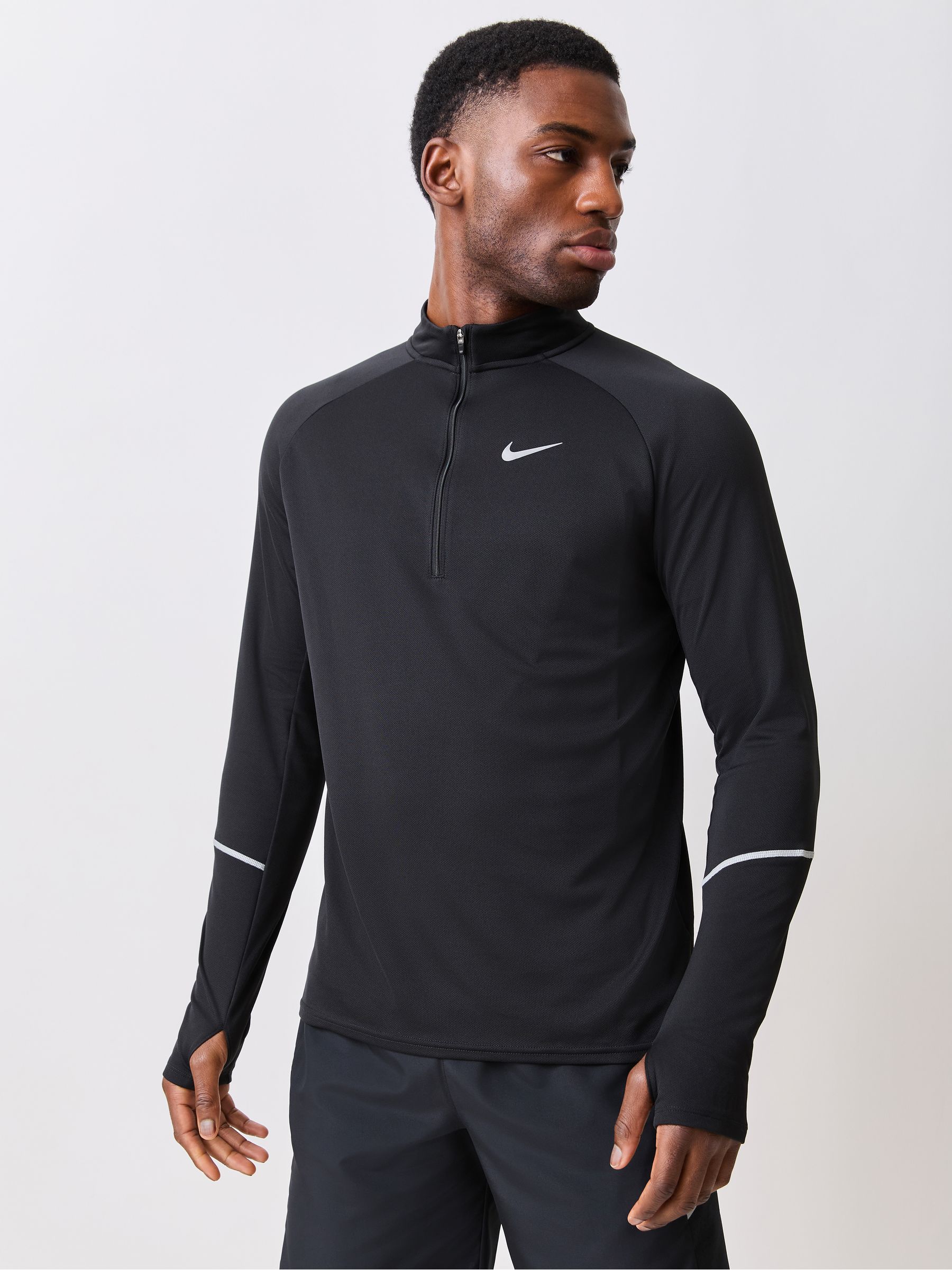 Nike - Miler - Top Da Running Dri-Fit Con Zip Corta