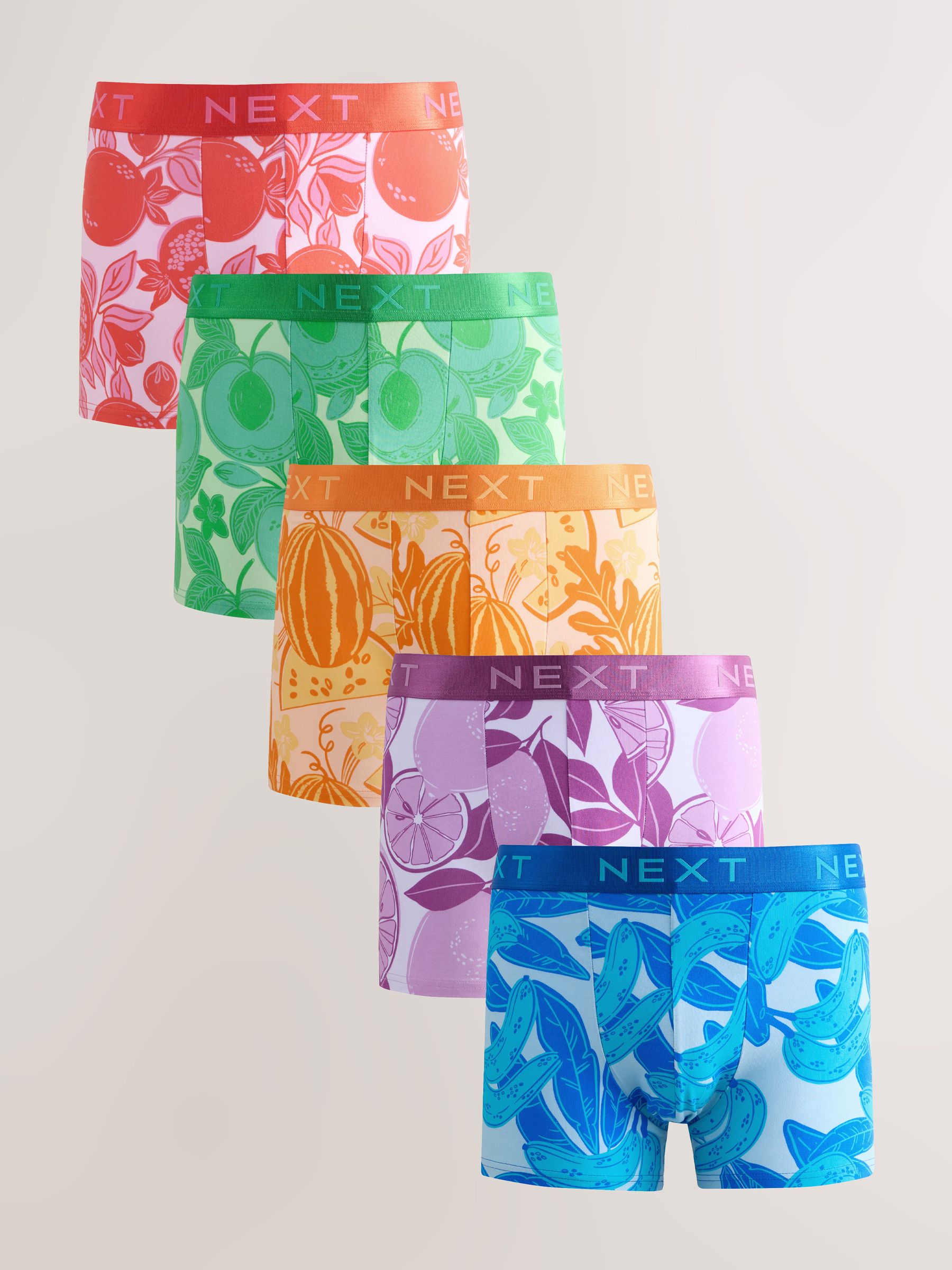 Next Pink/Blue 5 Pack Trunk Boxers