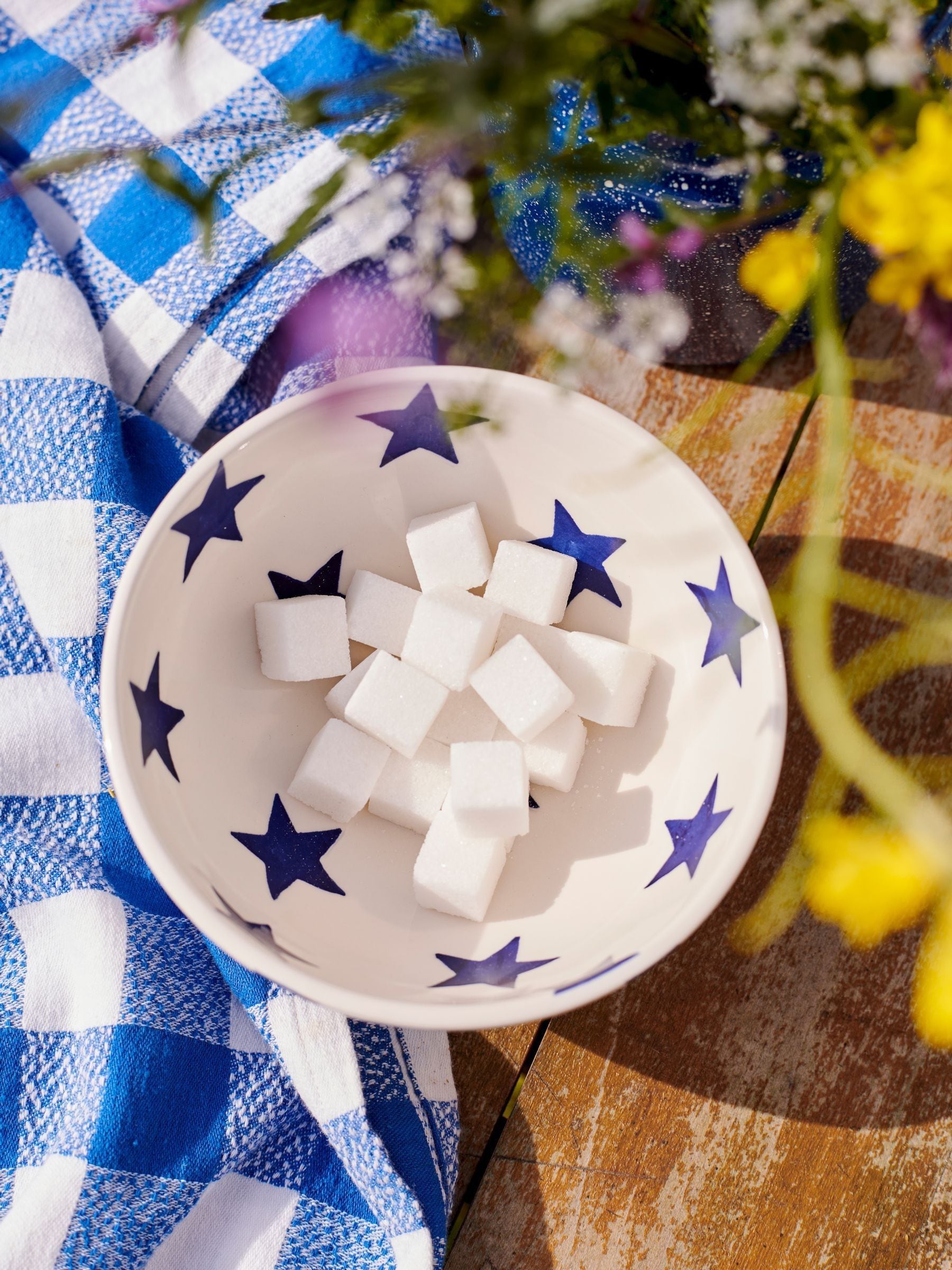 Emma Bridgewater Cream Blue Star Cereal Bowl