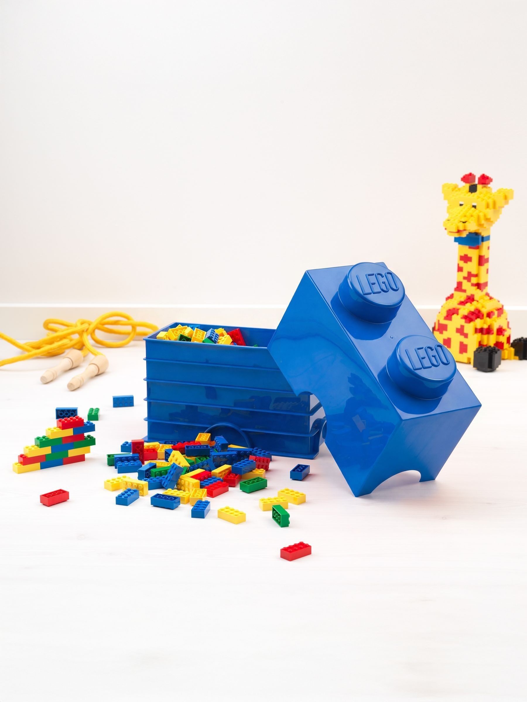 Lego Unisex Blu Deposito 2 Mattoncino - Immagine 1