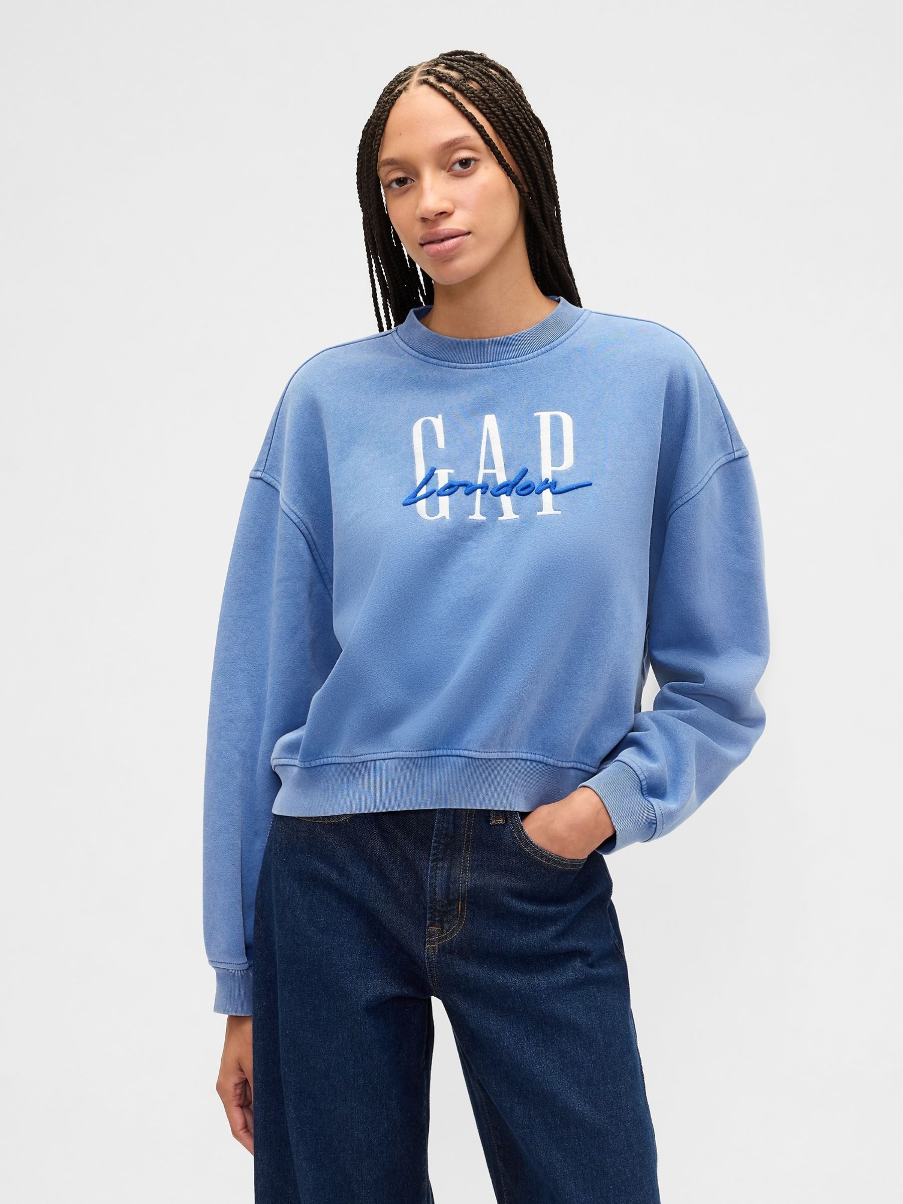 Gap Blue London Logo Sweatshirt