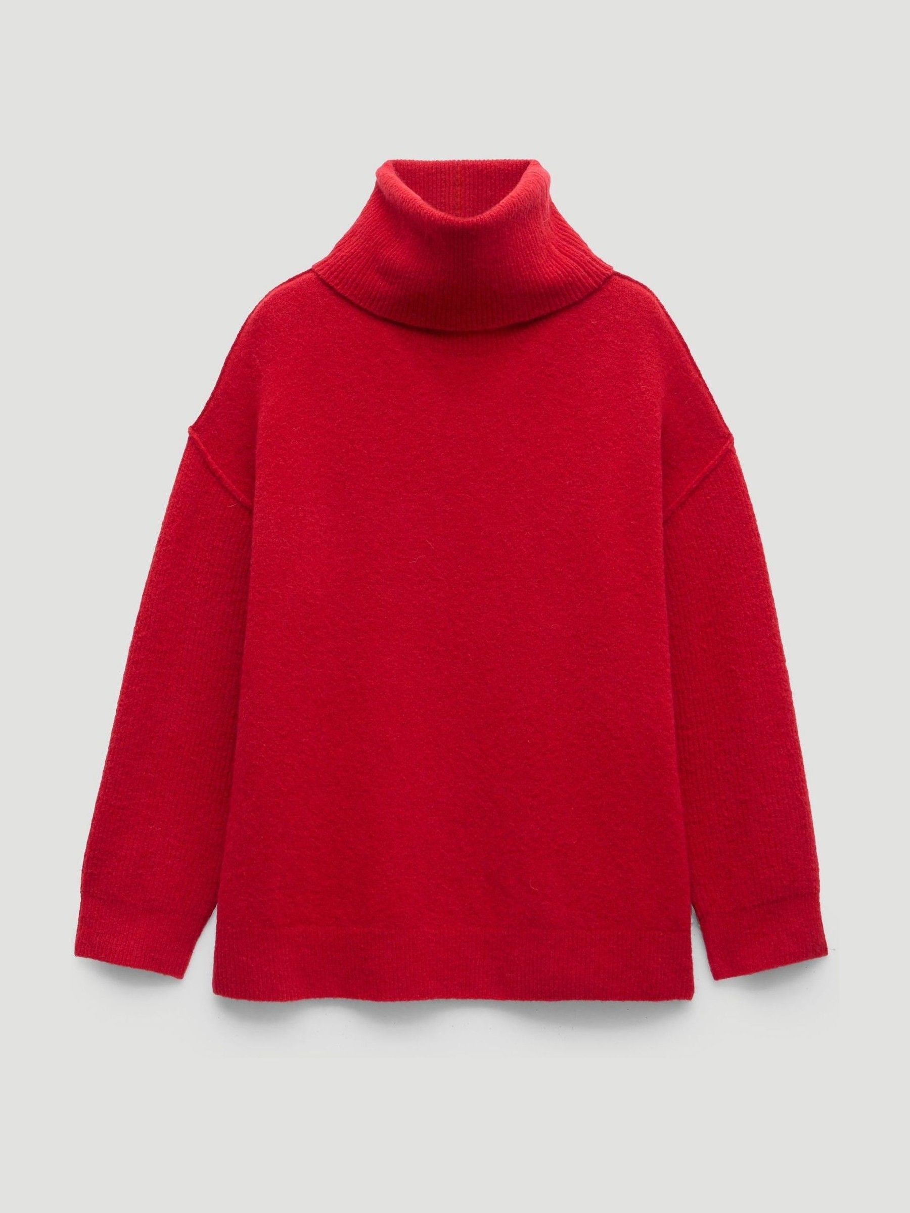 Hush Red Meryl Roll Neck Jumper