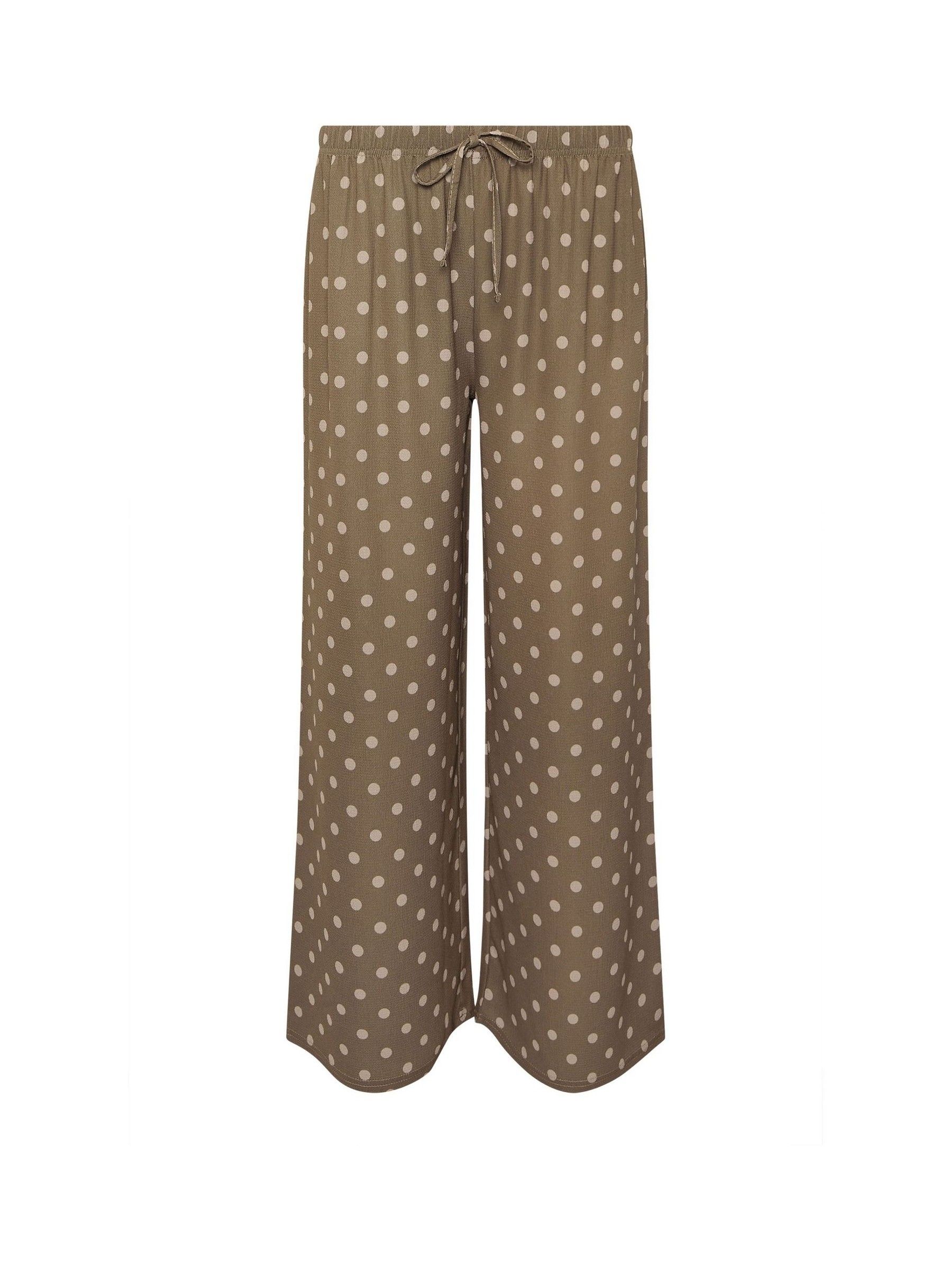 Pixiegirl Petite Marrone Pantaloni A Gamba Larga In Crêpe A Palloncino