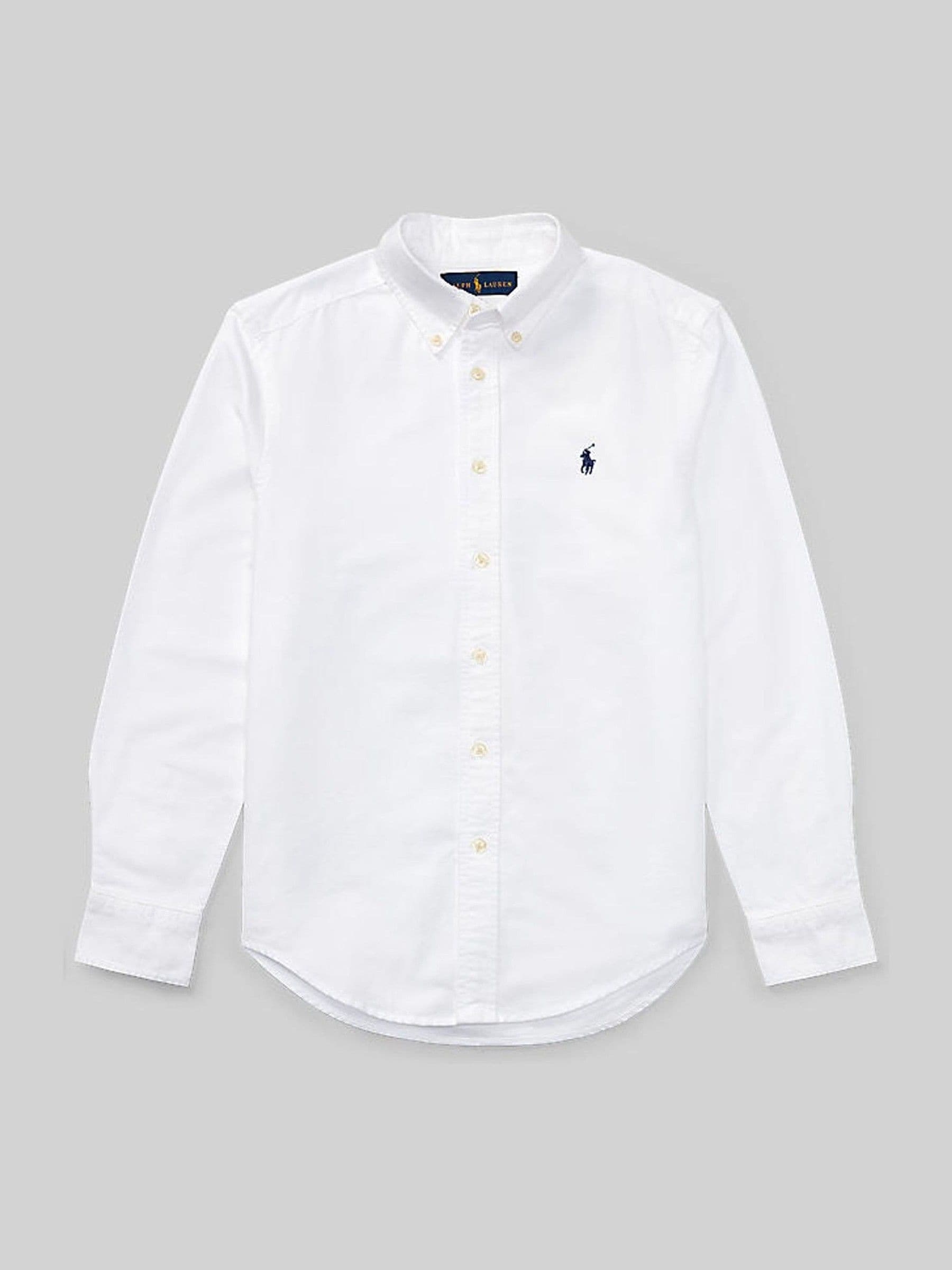 Polo Ralph Lauren Pojkar Vit Oxford Logo Shirt
