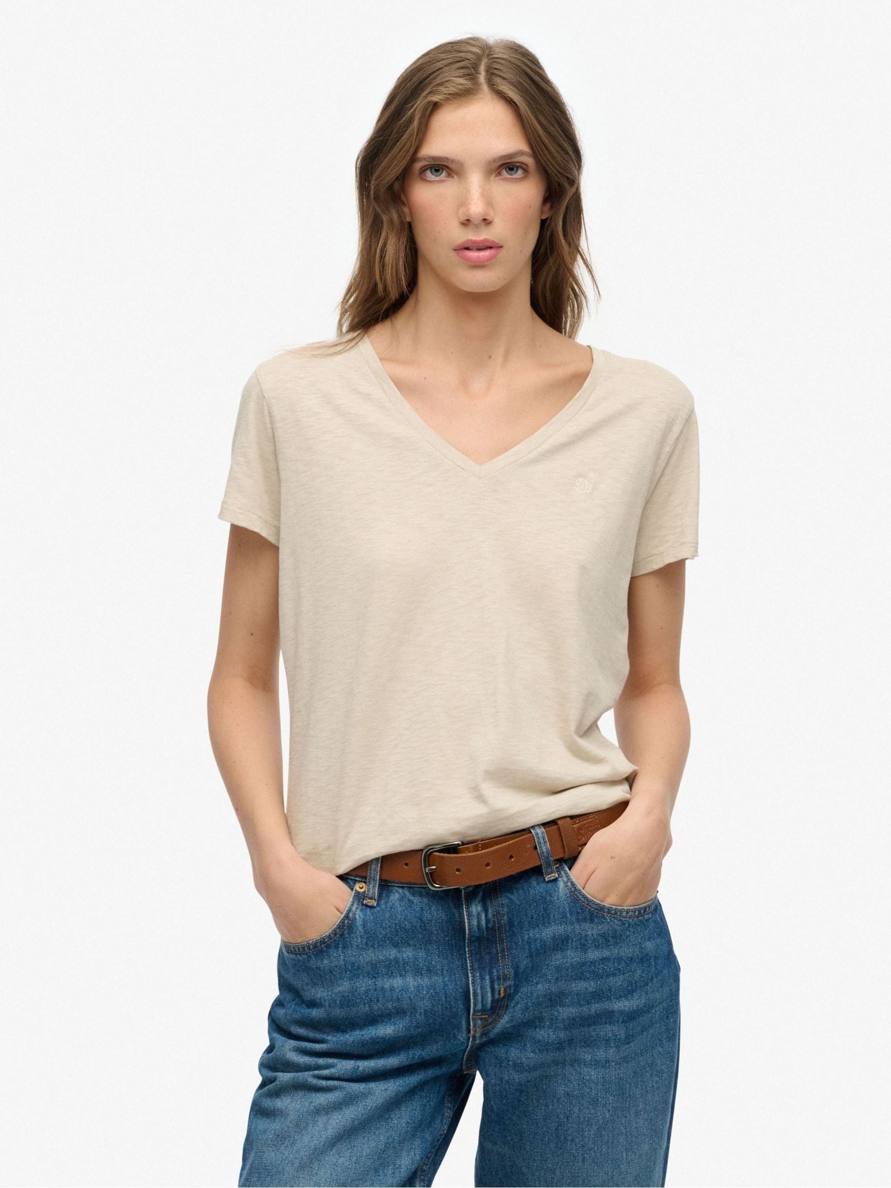 Superdry Grau T-Shirt Slub Emb De Studios - Bild 2