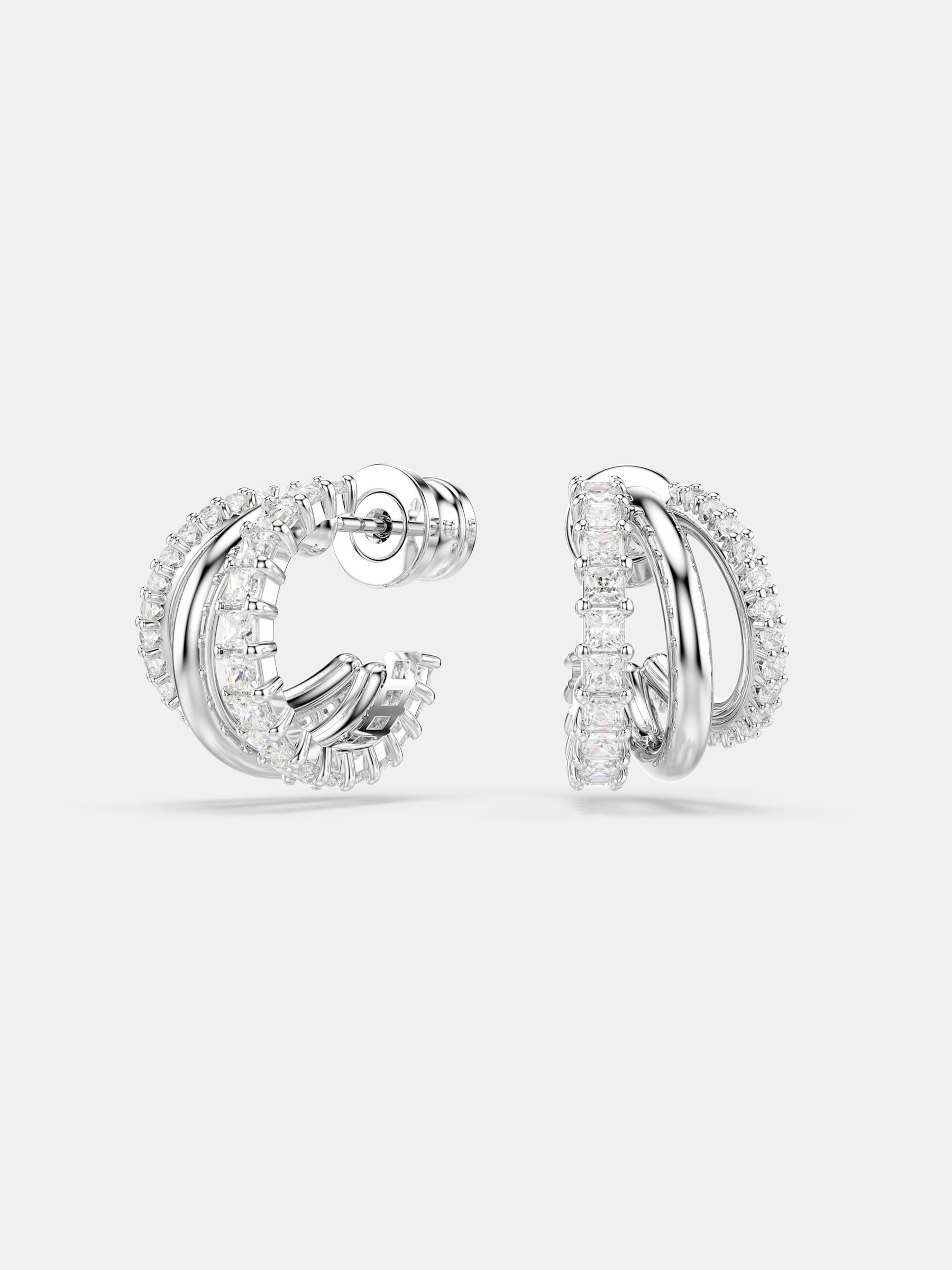 Swarovski Damen Silberfarben Ohrringe Hyperbola 5737110 - Bild 7