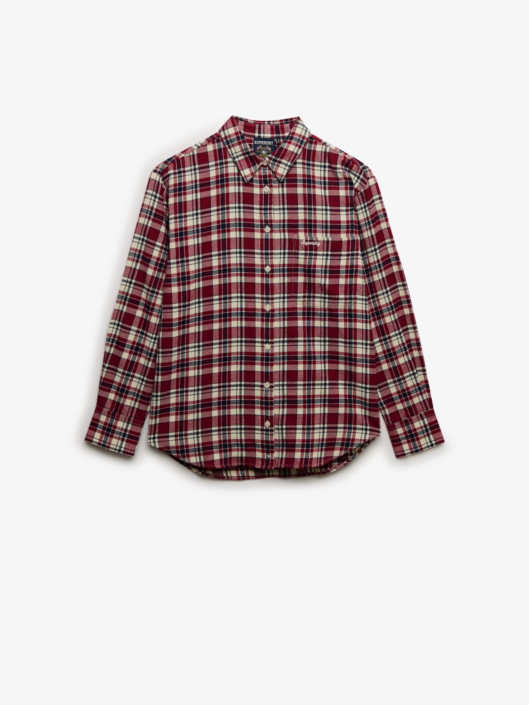 Camicia Superdry Check Donna Rosso Medio - Immagine 3