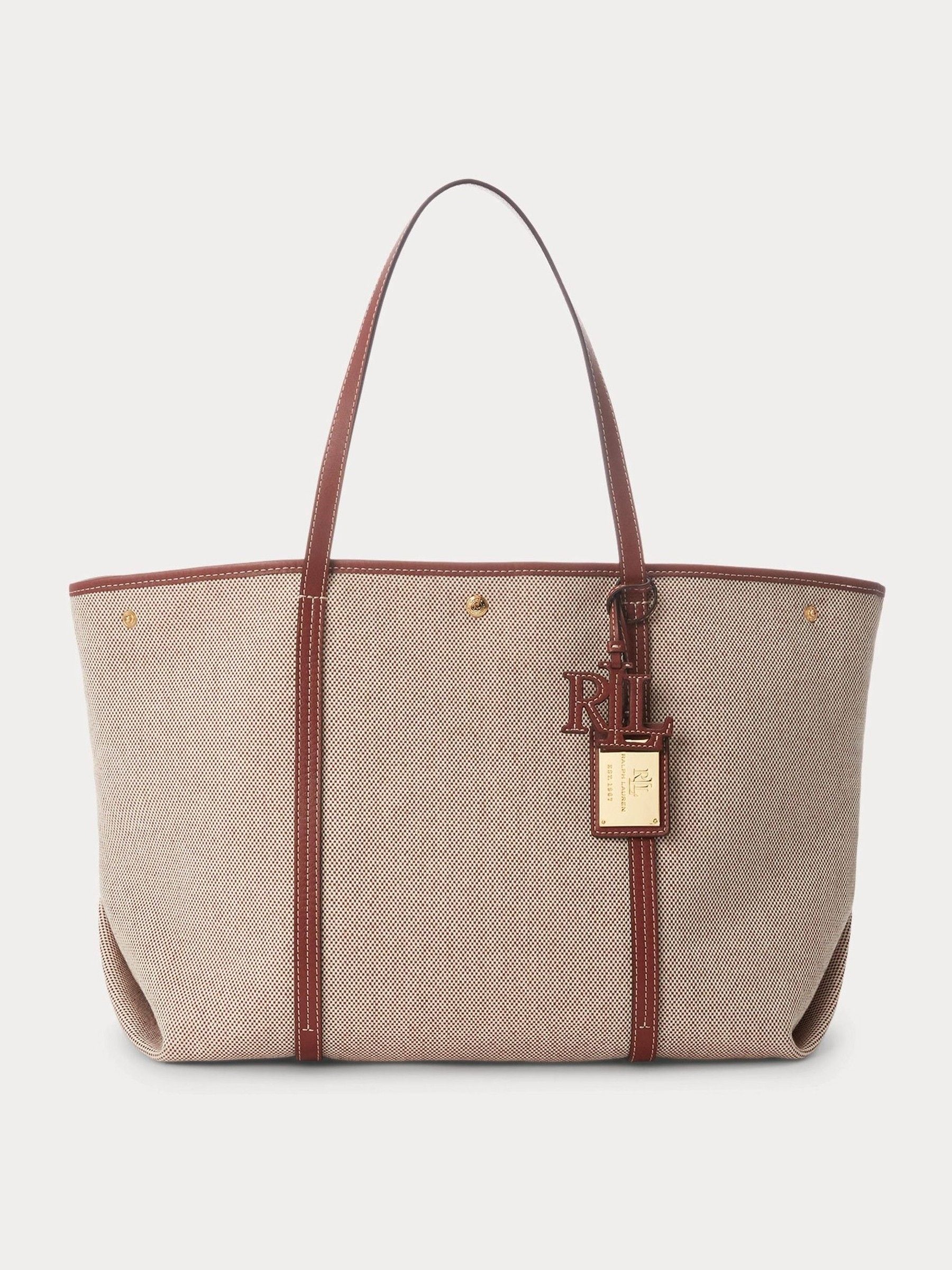 Lauren Ralph Lauren Natural Emerie Extra Large Tote