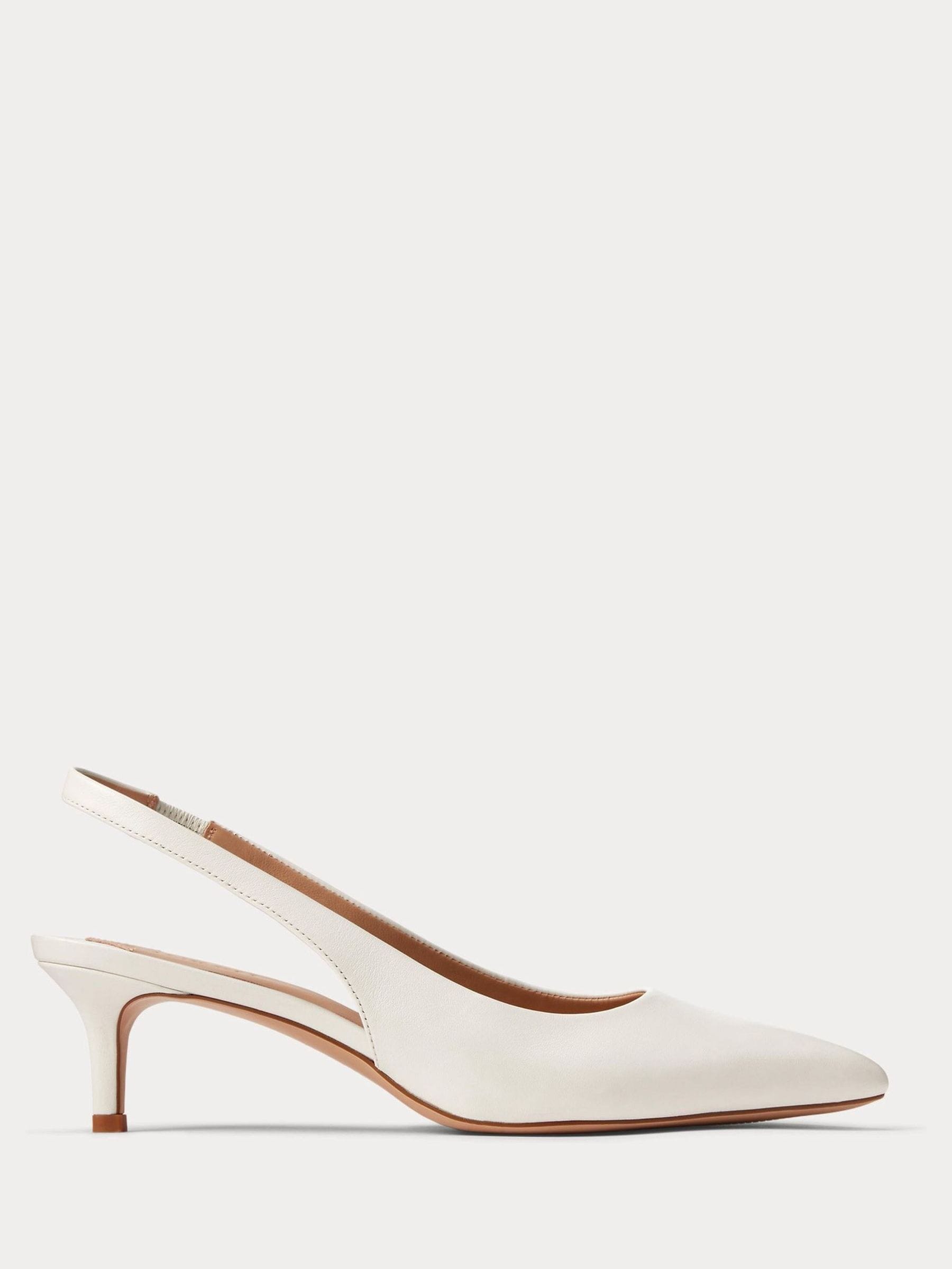 Lauren Ralph Lauren Kvinno Vit Lolah Ii Pumps Slingback