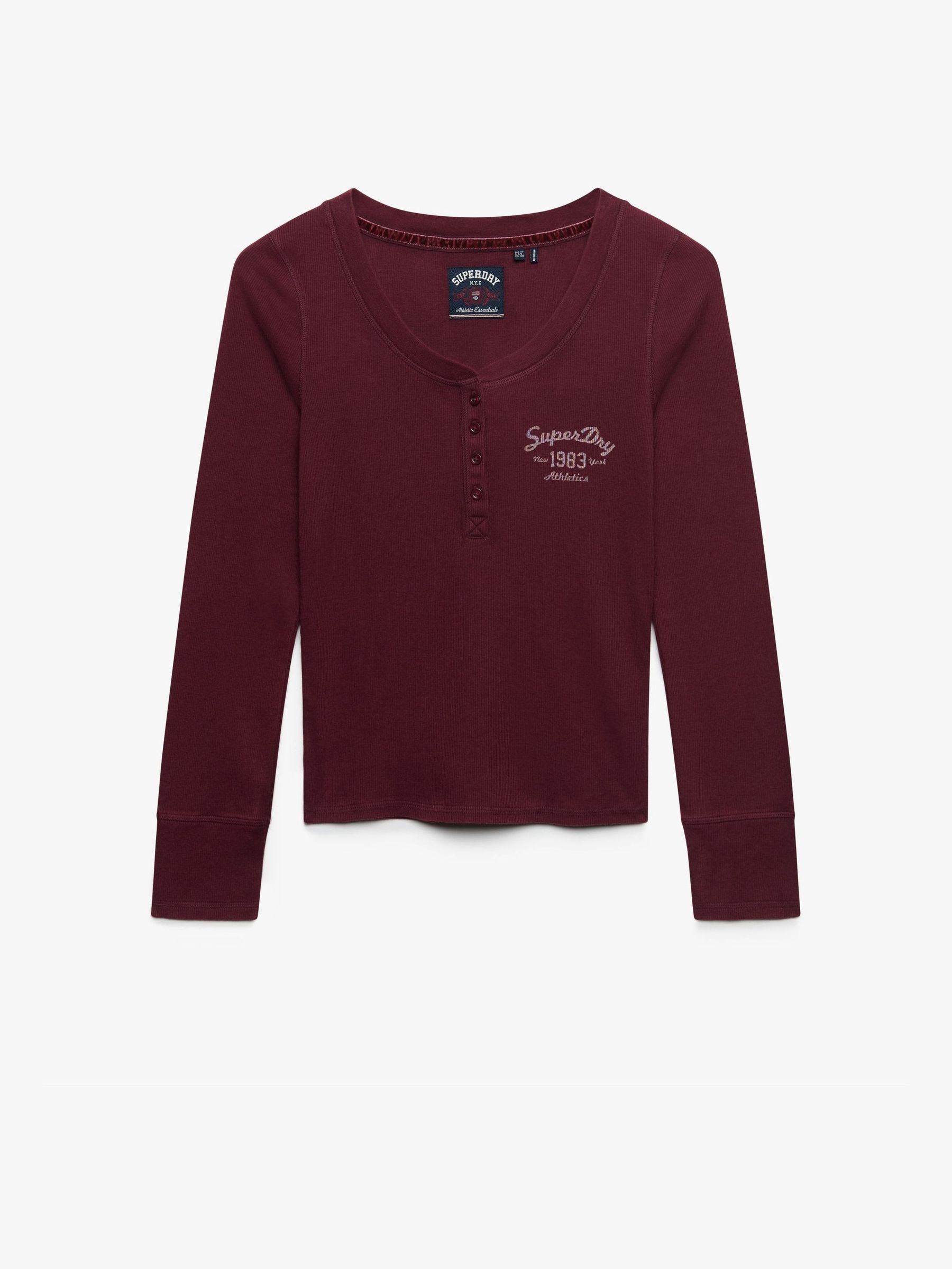 Superdry Damen Rouge Langarmshirt Athletic - Bild 3