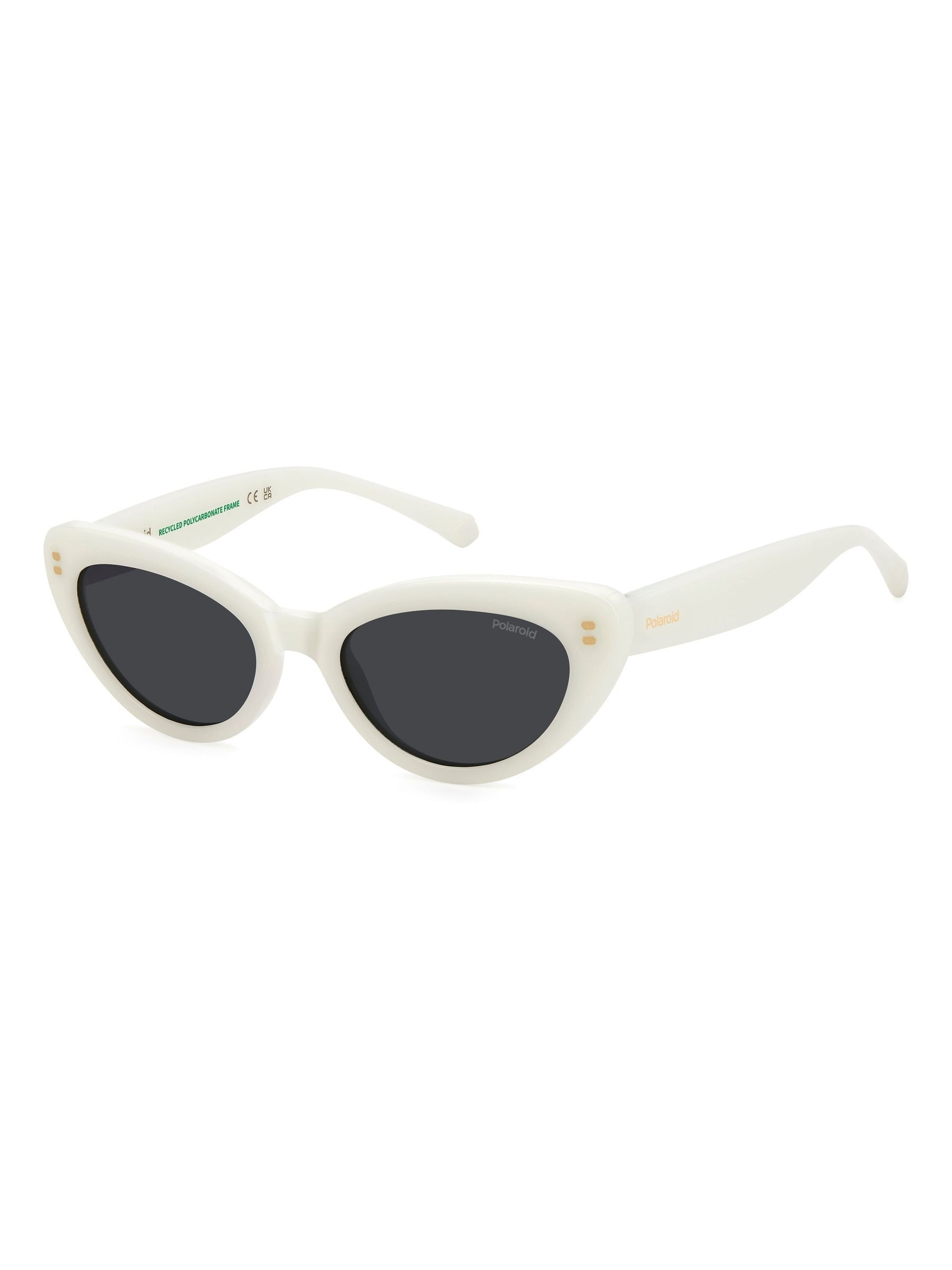 Polaroid Kids Cat Eye White Sunglasses