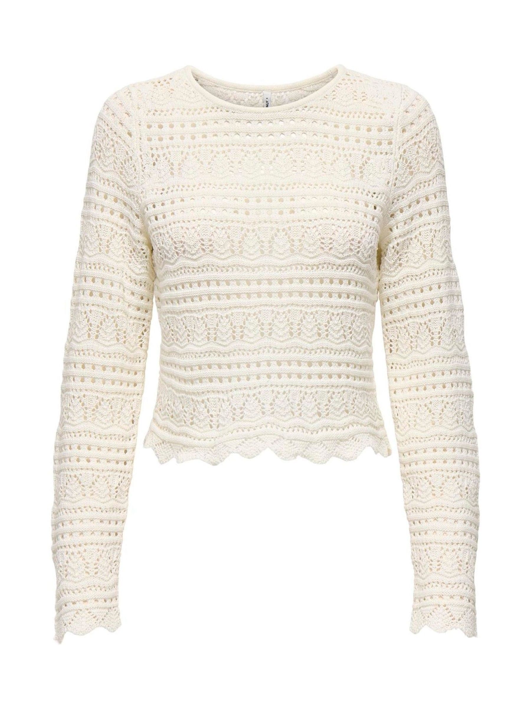 Next - Only Langærmede Hæklede Pullover Trøjer