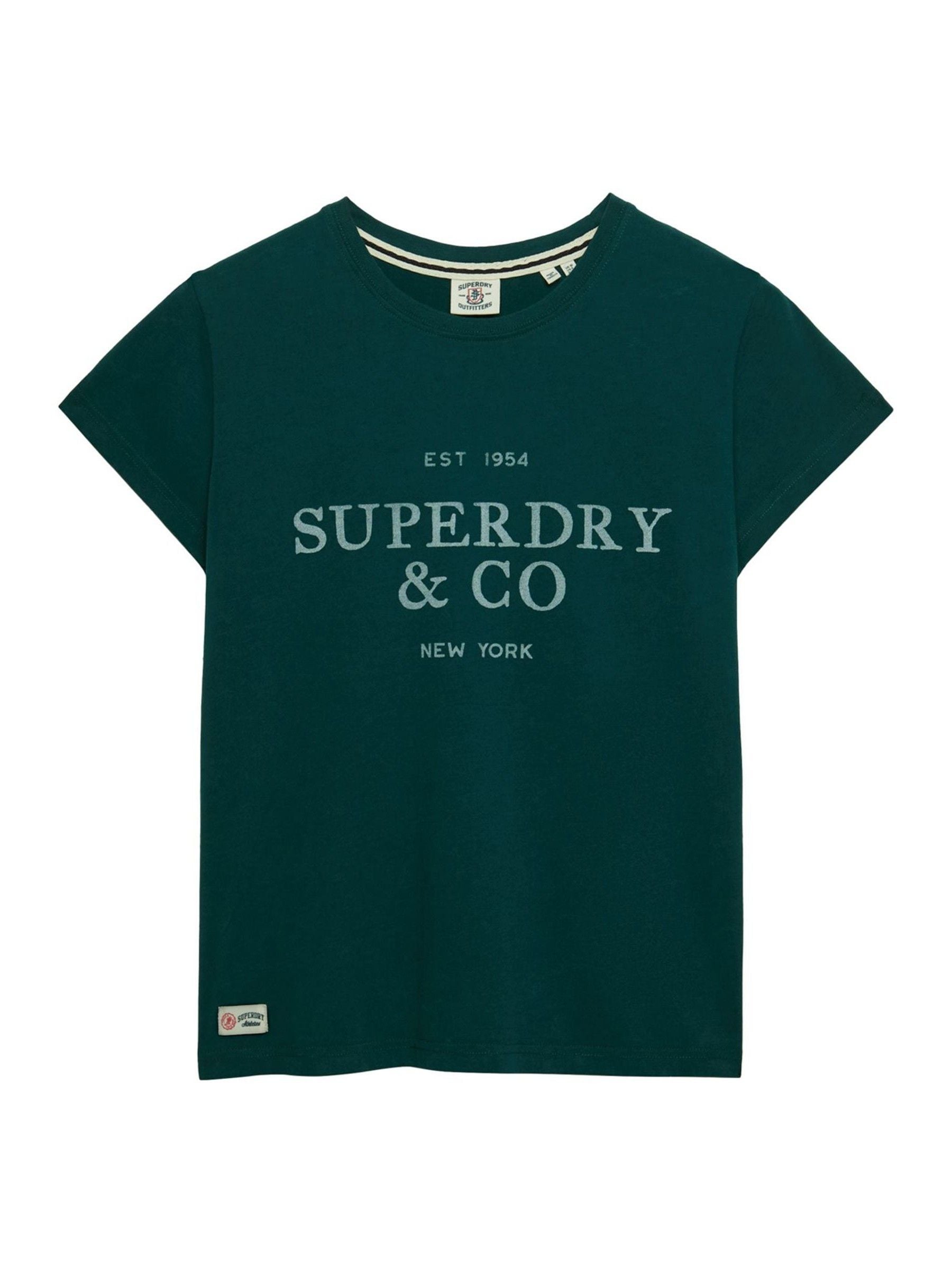 Superdry Vert T-Shirt Luxe Casual - Bild 2