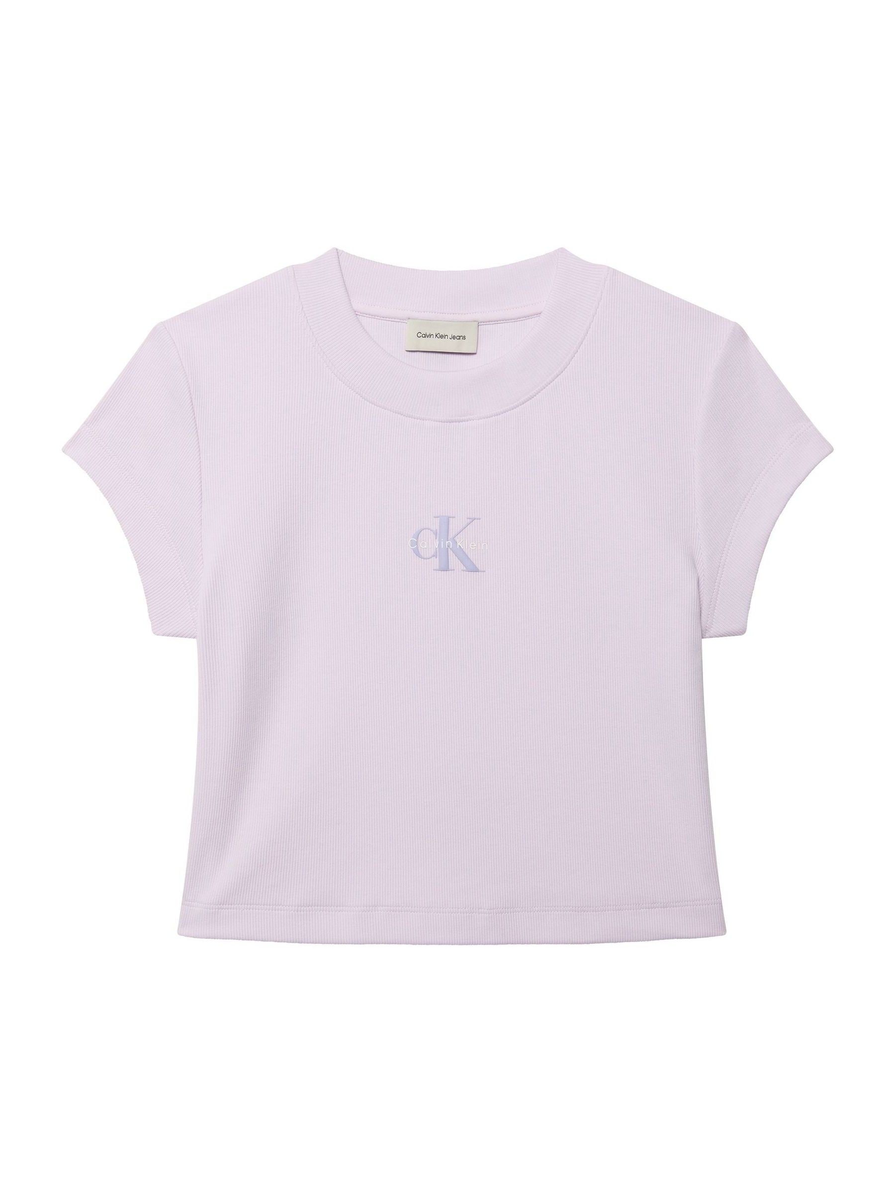 Calvin Klein Purple Woven Label T-Shirt