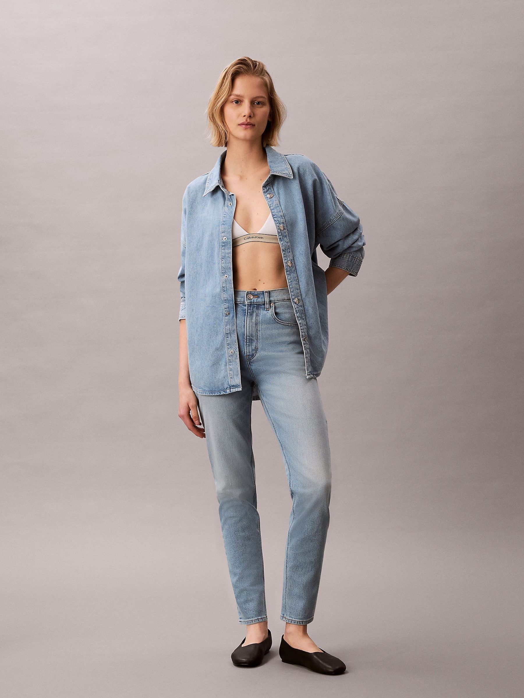 Calvin Klein Jeans Blue Wide Leg Jeans