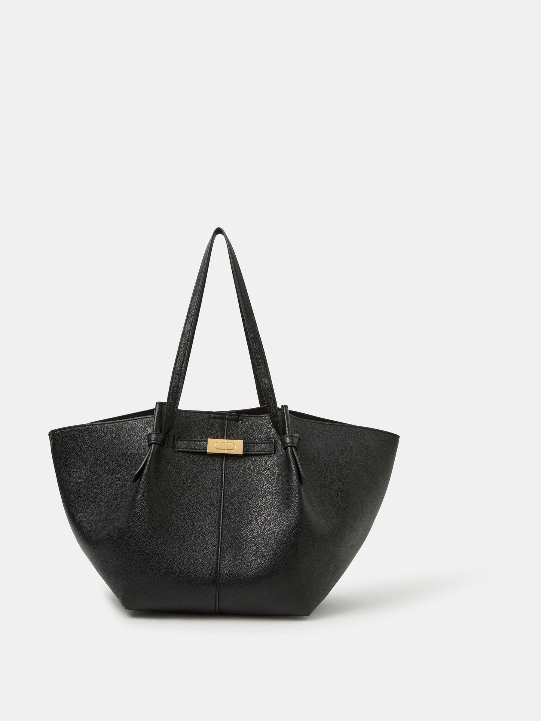 Accessorize Black Large Winged Tote Bag