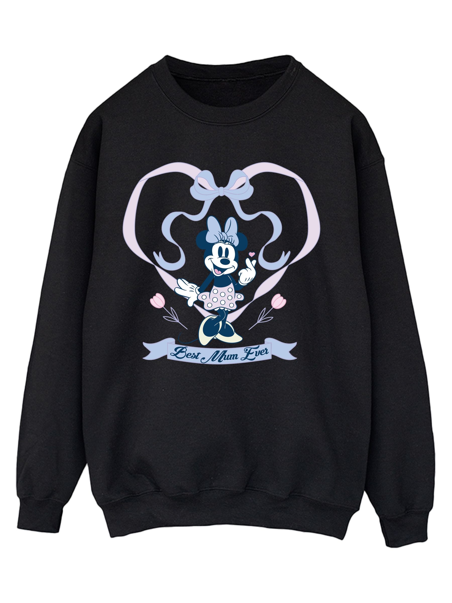 Brands In Black Disney Minnie Mouse Best Mum Sweat Top
