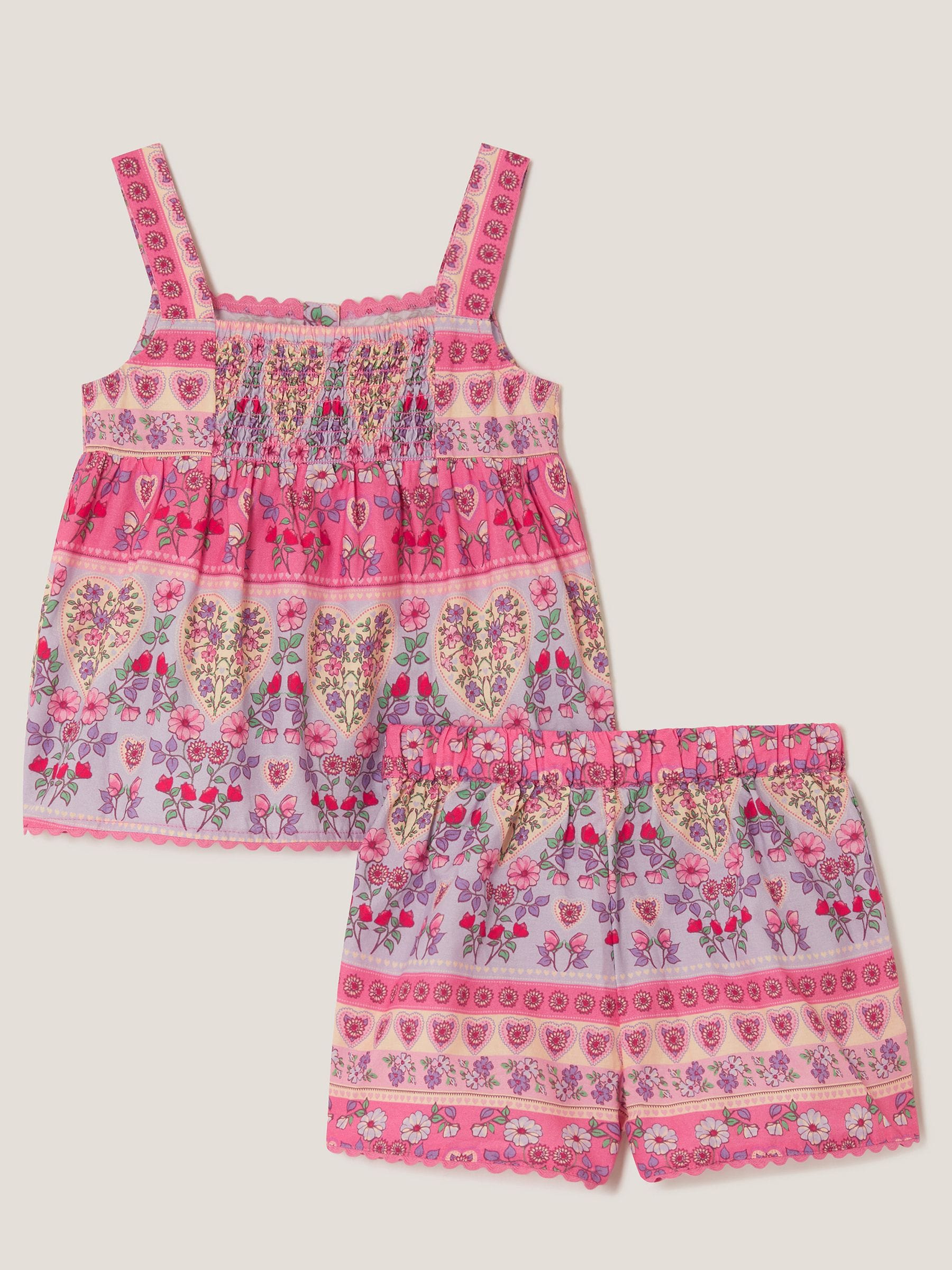 Next - Monsoon Floral Print Short Pyjama Set