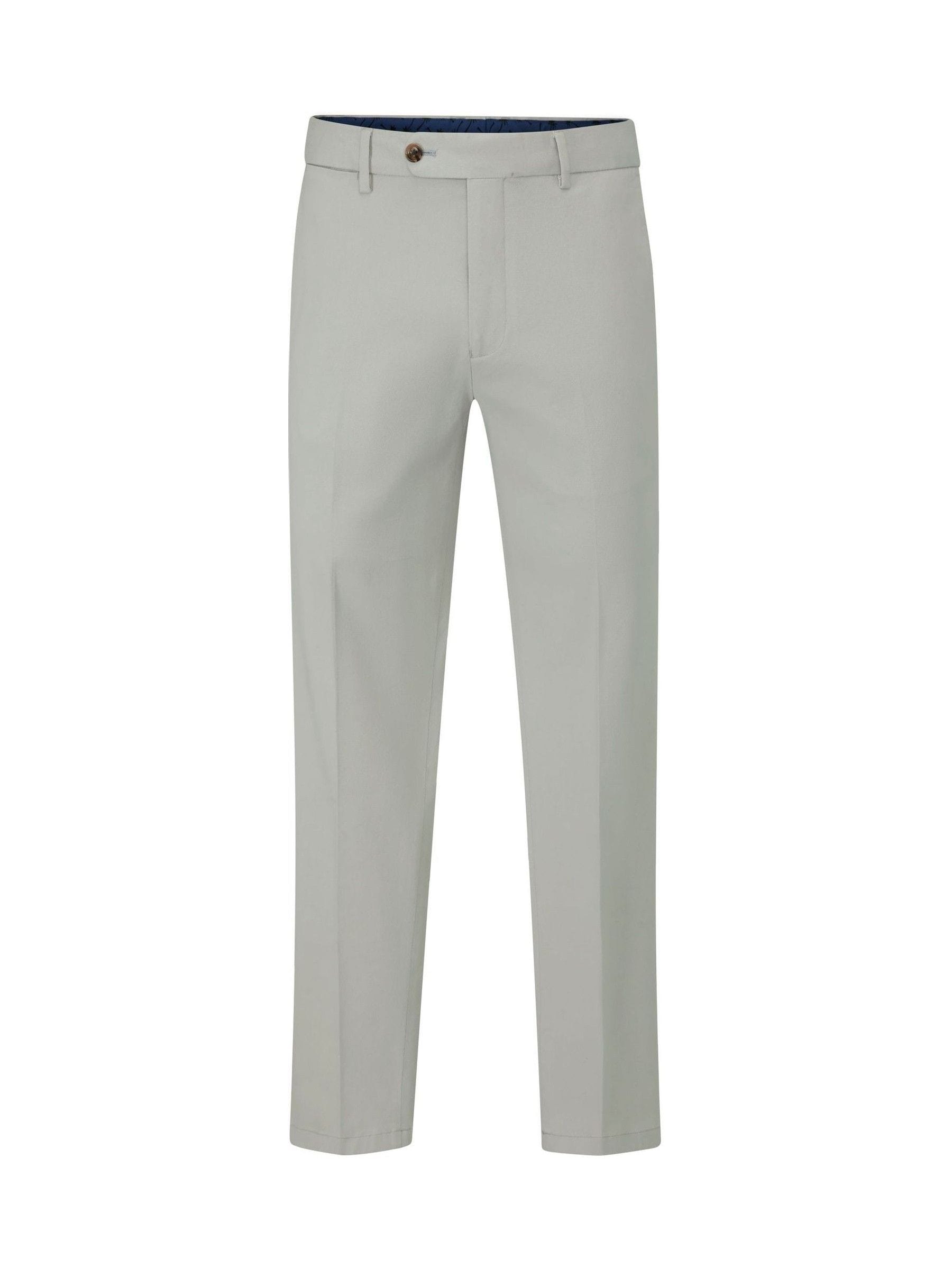 Skopes Men's Suit Trousers - Tailored Fit - Ecru - Stretch Twill