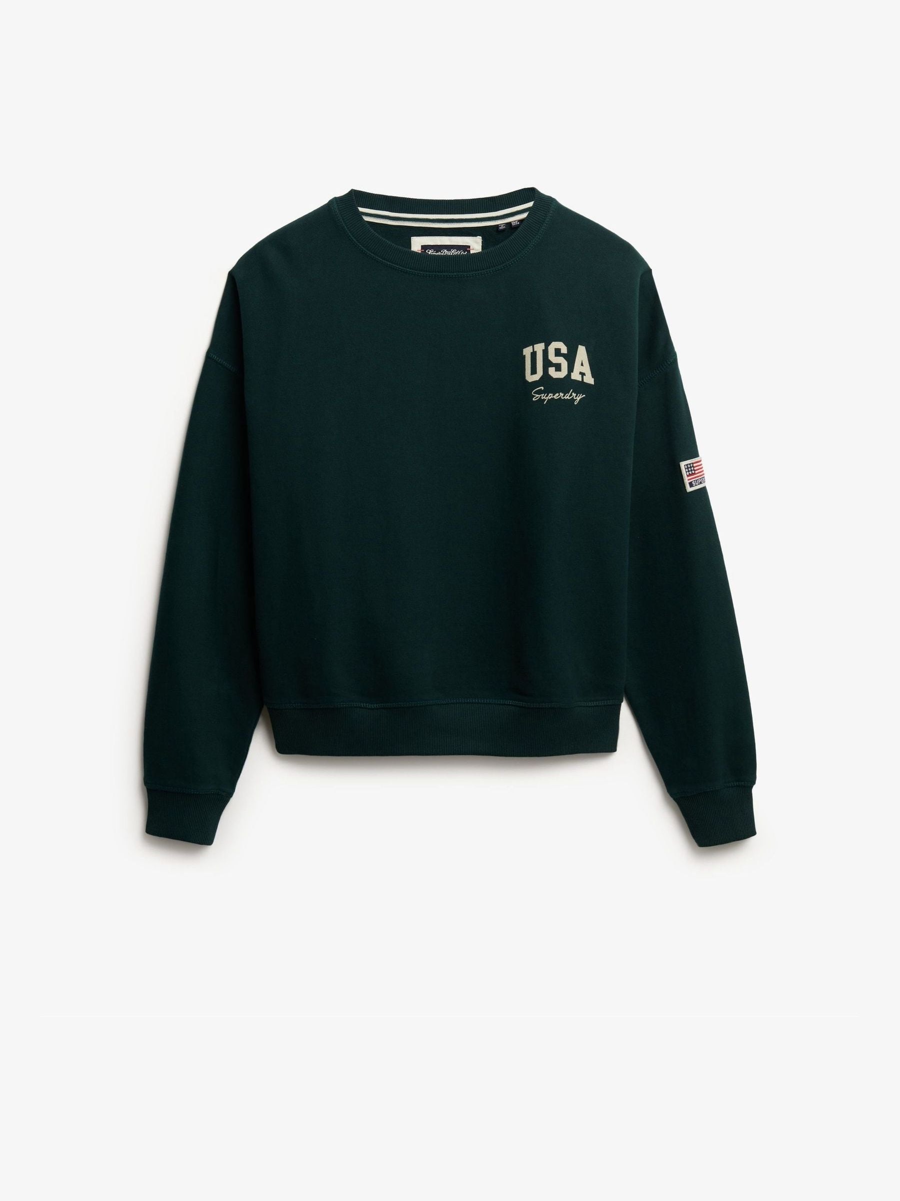 Superdry Athletic Essentials Relaxed-Fit-Sweat-Top Mit Rundhalsausschnitt - Bild 1