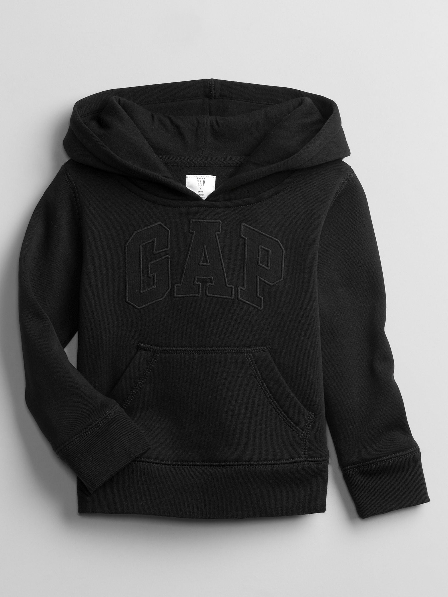 Gap Black Logo Fleece-Lined Hoodie (6mths-5yrs) (0mths-5yrs)