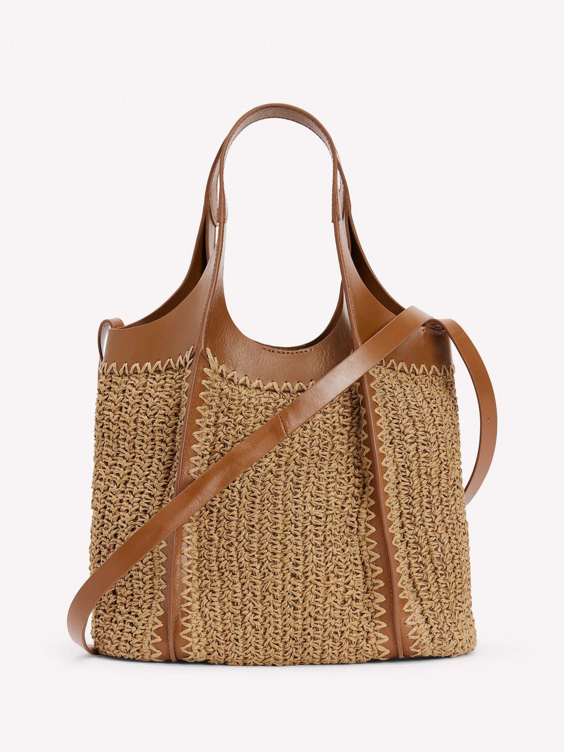 Boden Natural Mini Straw Tote