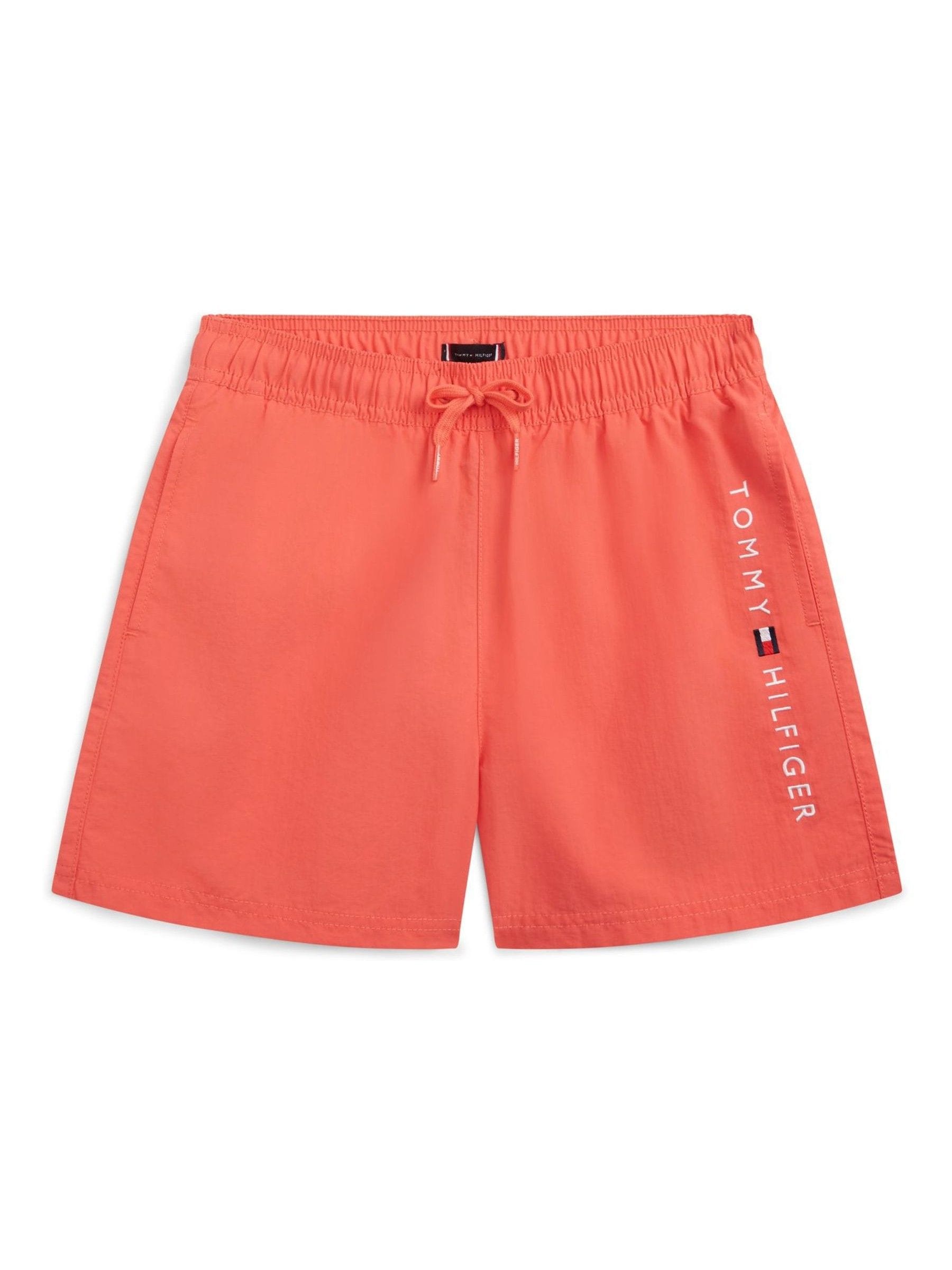 Tommy Hilfiger Unisex Copii Roz Original Logo Embroidery Mid Length Swim Shorts