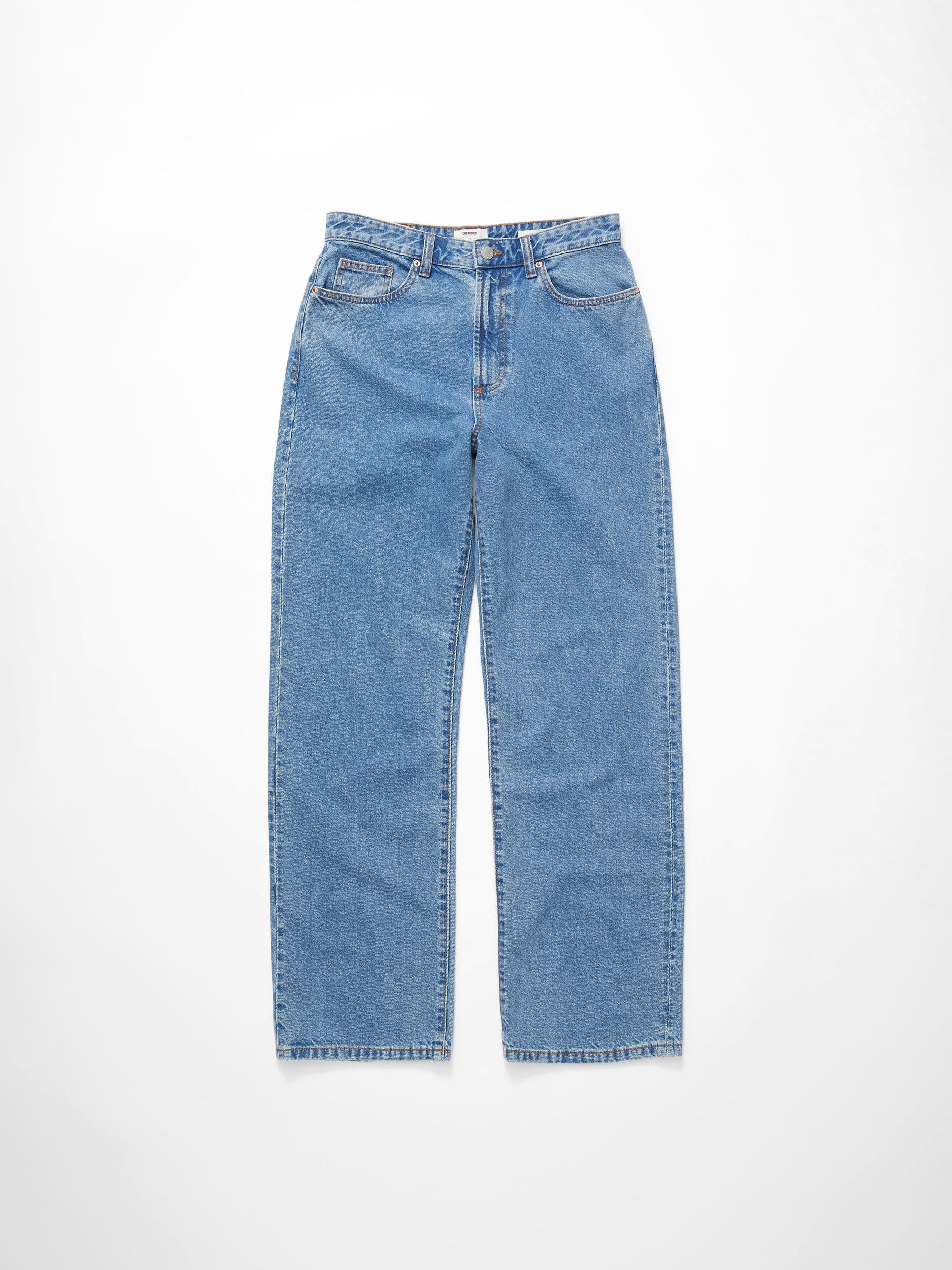 Cotton On - Jeans - Straight Leg - Blue - Cotton