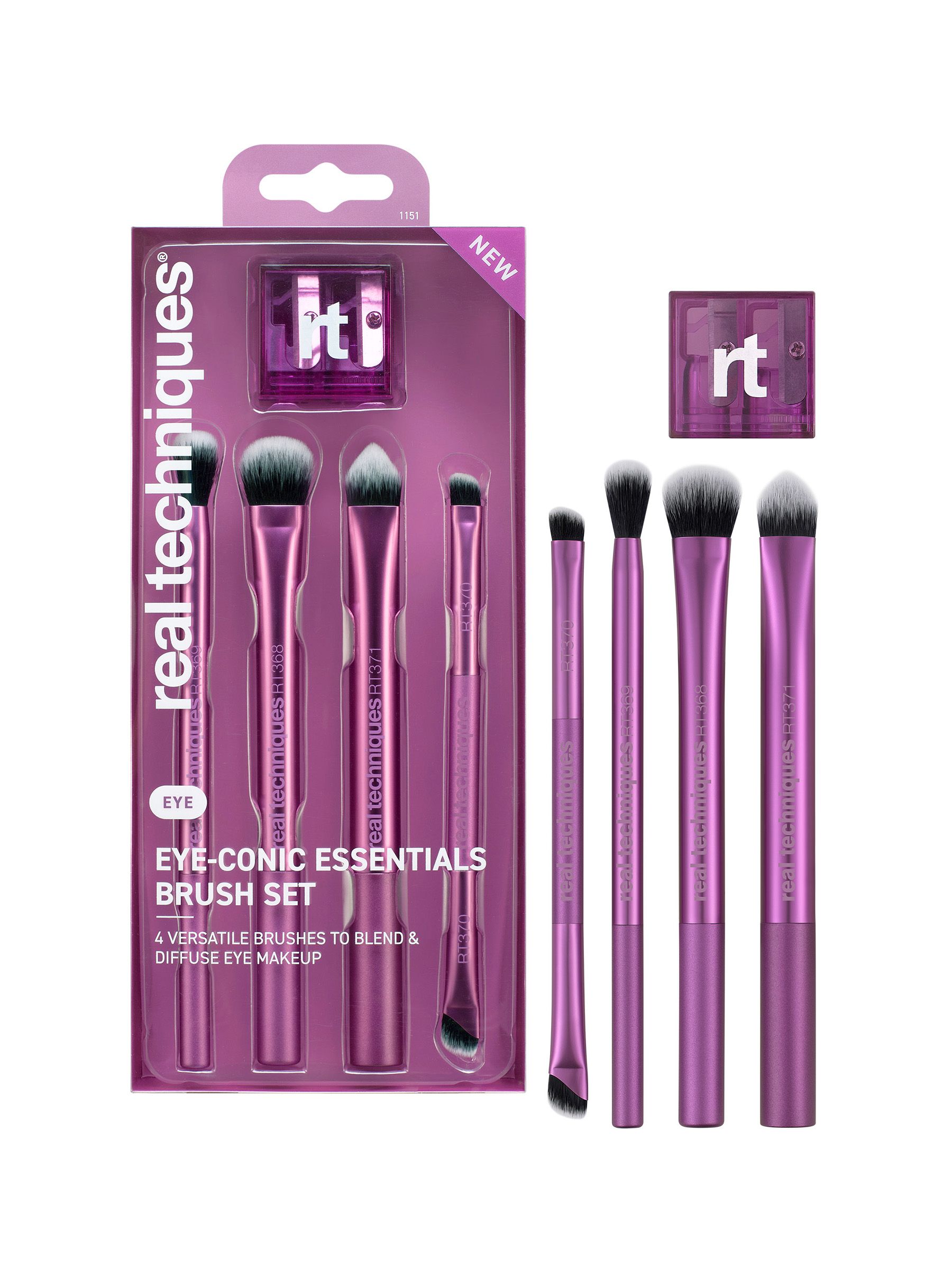 real techniques eyeconic essentials brush set 5 piece