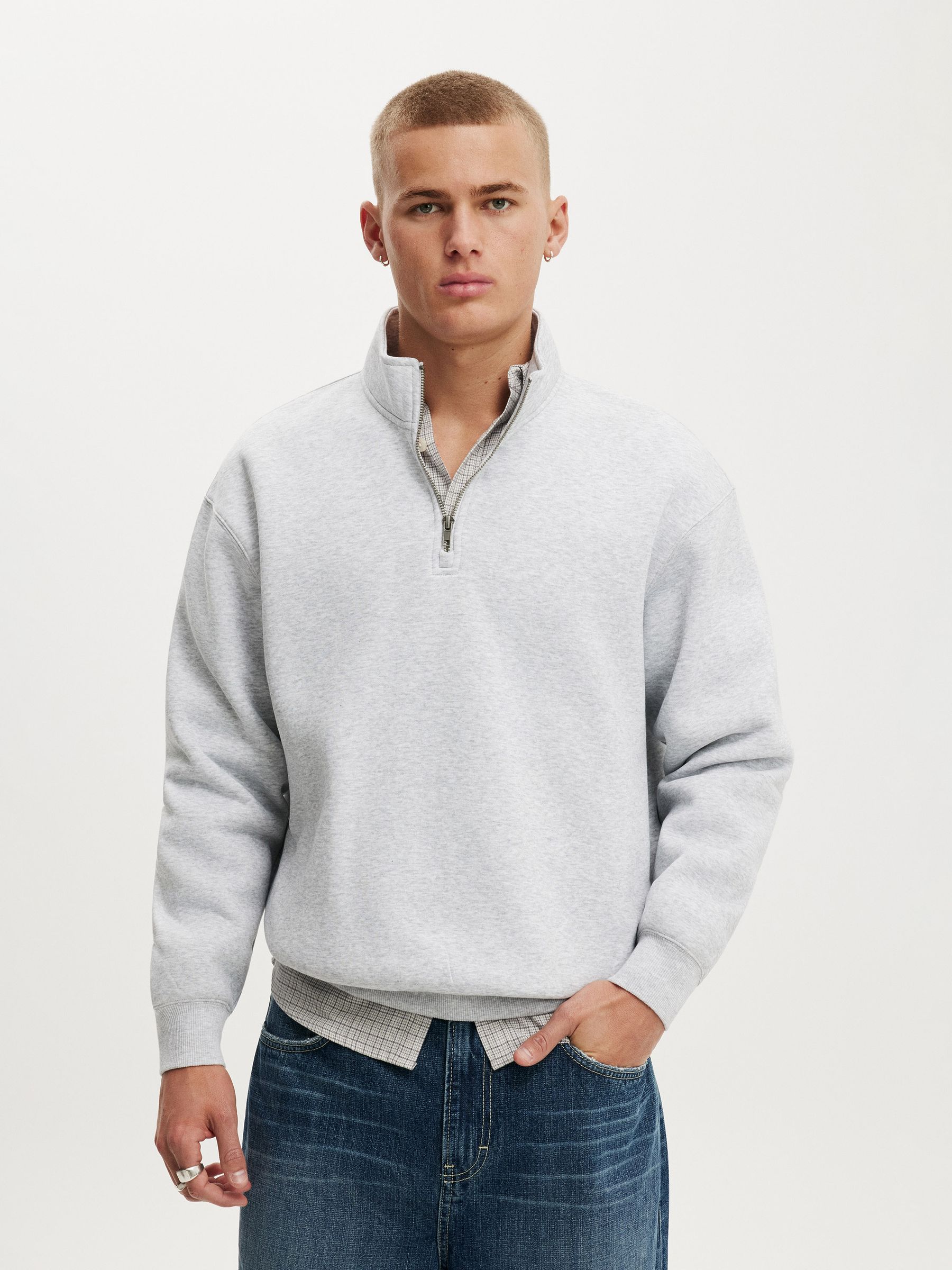 Next - Cotton On 1/4 Zip Sweat Top