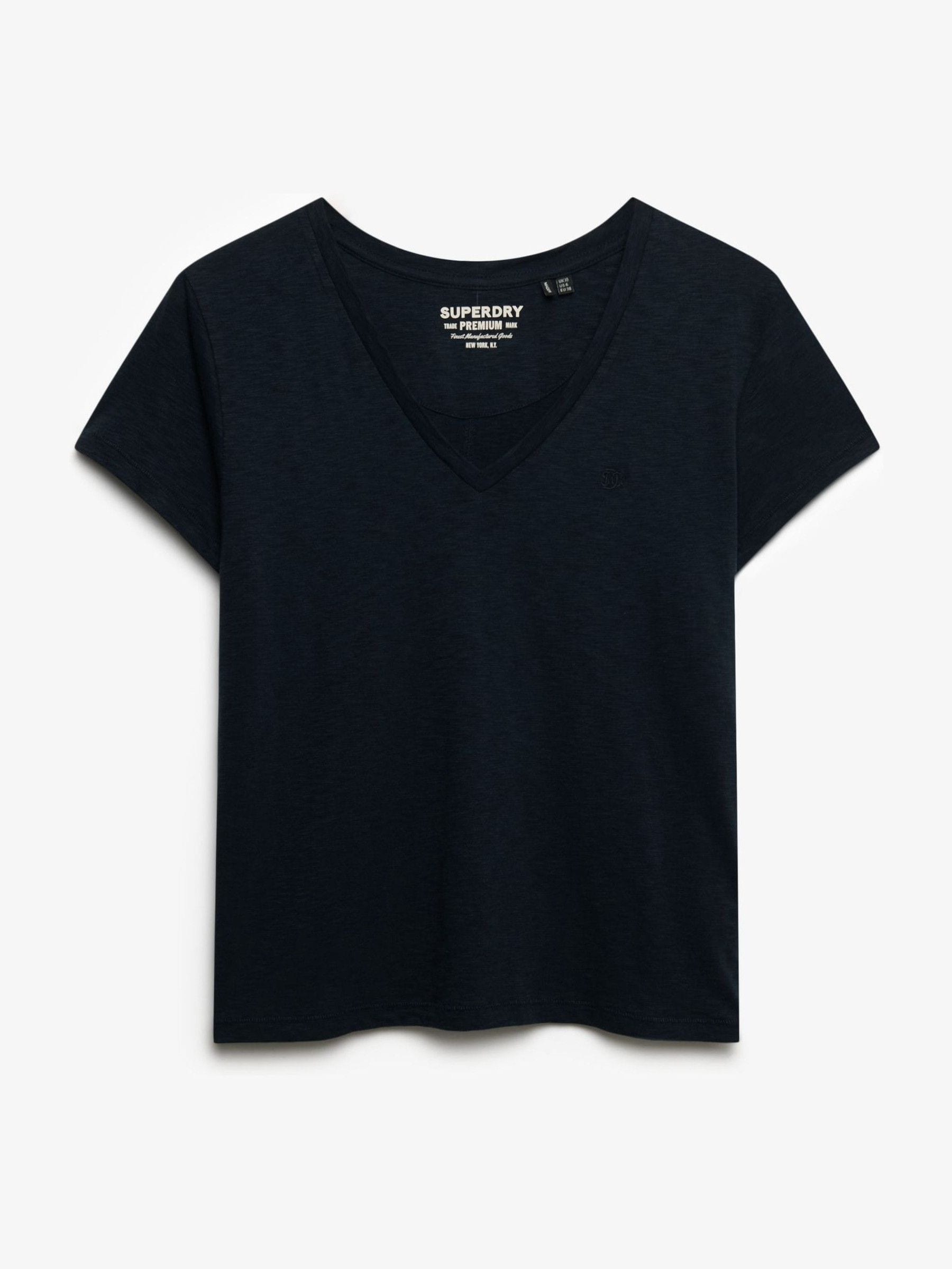 Superdry Damen Blau T-Shirt Slub Emb De Studios - Bild 4