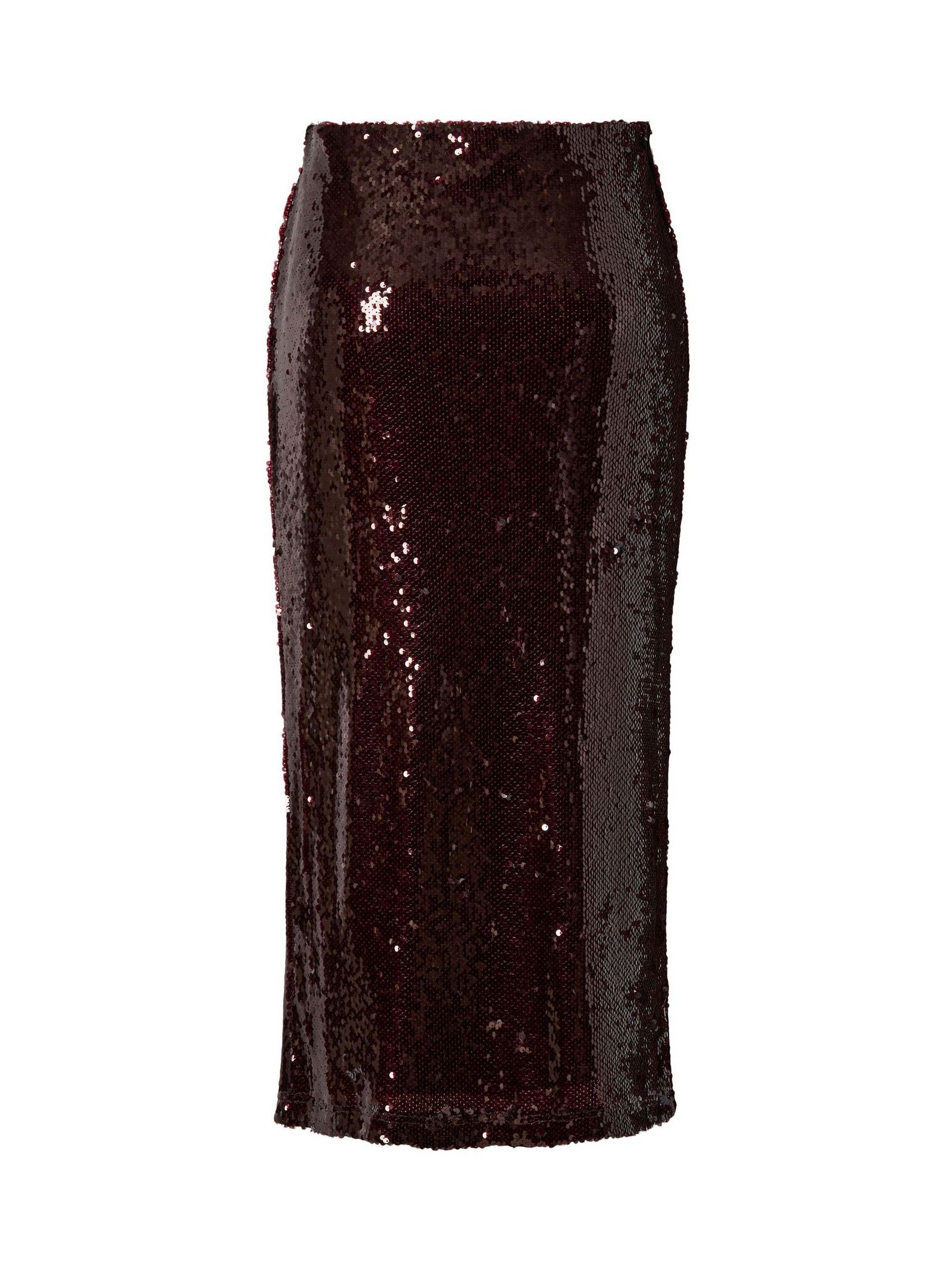 Yas Damen Midi-Röcke Bordeaux Gr. Mittel - Bild 4