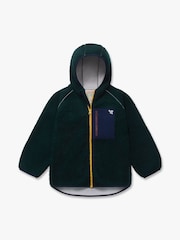 Verde - Chaqueta polar de borreguito con cremallera de Muddy Puddles - Imagen 3 de 4