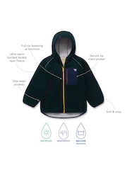 Verde - Chaqueta polar de borreguito con cremallera de Muddy Puddles - Imagen 4 de 4