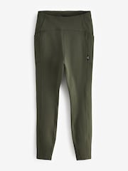 Khaki Green Fleece Lined Leggings - Image 7 of 9