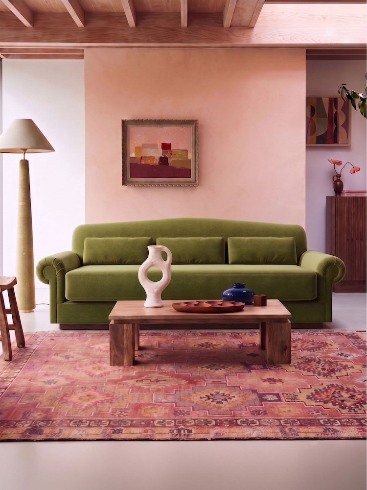 Swoon Fern Aberton Easy Velvet 3 Seater Sofa - Image 1 of 6 Swoon Fern Aberton Easy Velvet 3 Seater Sofa - Image 1 of 6