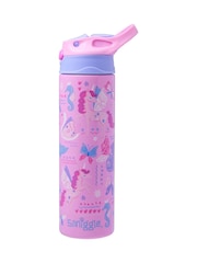 Smiggle Pink Realm Insulated Stainless Steel Flip Drink Bottle 480ML - Image 1 of 2