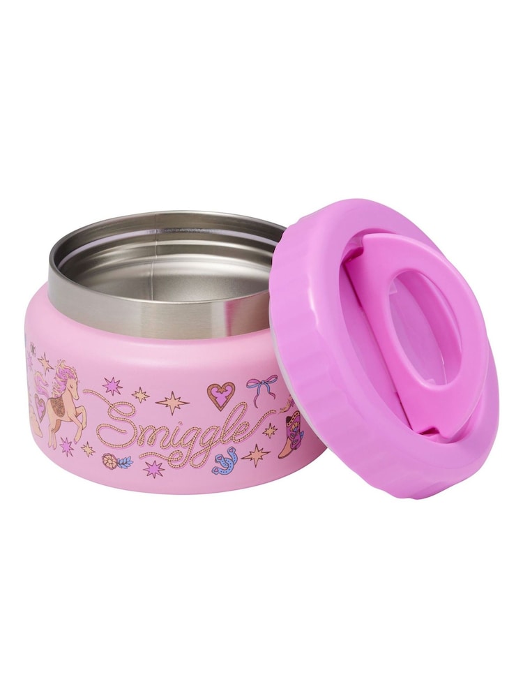 Smiggle Pink Wildflower Bento Lunchbox With Insulated Food Jar - Image 1 of 4 Smiggle Pink Wildflower Bento Lunchbox With Insulated Food Jar - Image 1 of 4